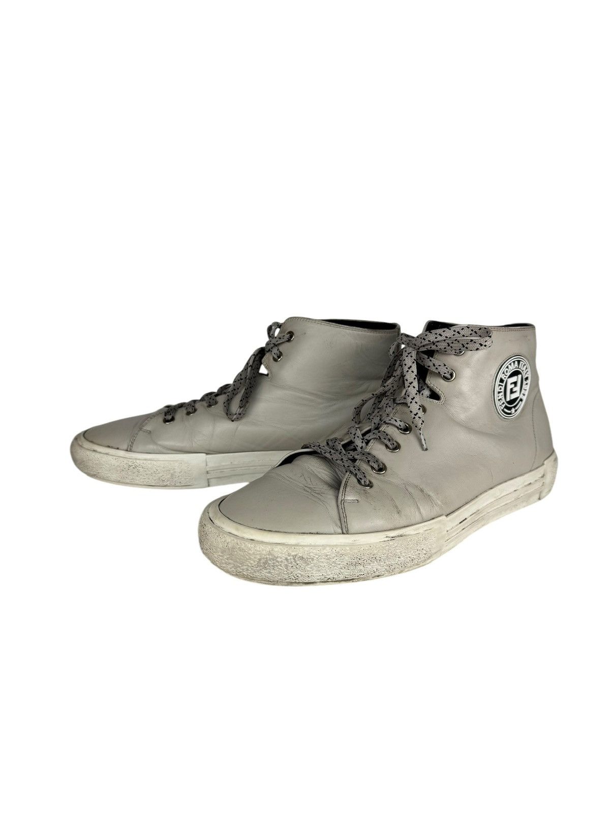 Fendi Fendi Calfskin Hi Tops in Grey Size US 9 / EU 42 - 2 Thumbnail