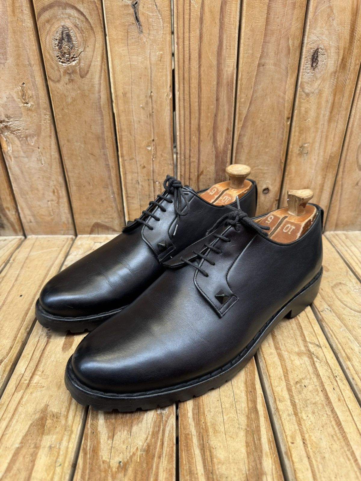 Valentino valentino garavani black leather derby dress Shoes EUR 43 Size US 10 / EU 43 - 23 Thumbnail