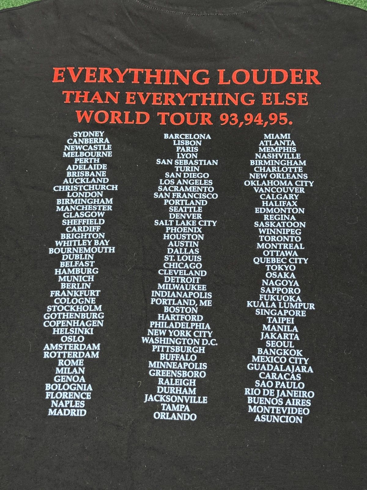 Band Tees × Hanes × Vintage Vintage 90s Meatloaf World Tour Bat Out Of Hell XL T Shirt Size US XL / EU 56 / 4 - 5 Thumbnail