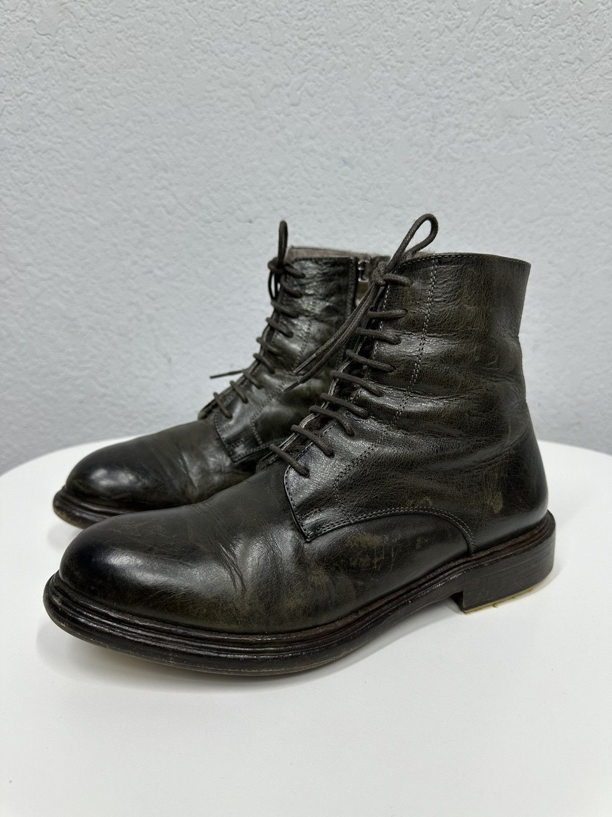 Hedi Slimane Vintage AS 98 Leather Boots IfSixWasNine Japan Balenciaga Size US 6 / EU 39 - 8 Thumbnail