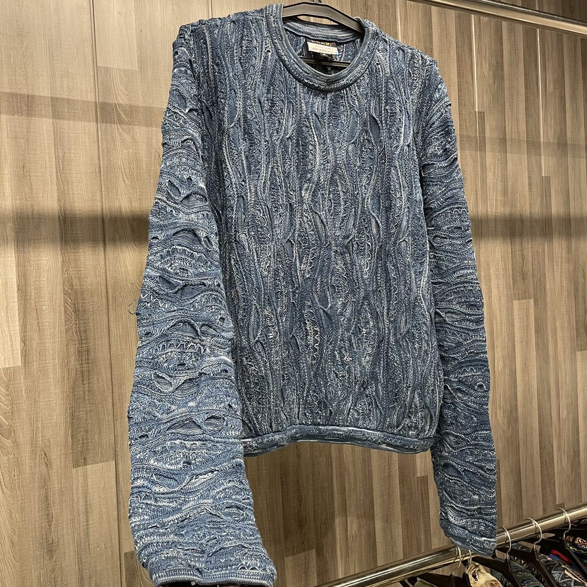 Coogi Vintage Coogi Australia Basics Blue 3D Knit Sweater Size US M / EU 48-50 / 2 - 3 Thumbnail