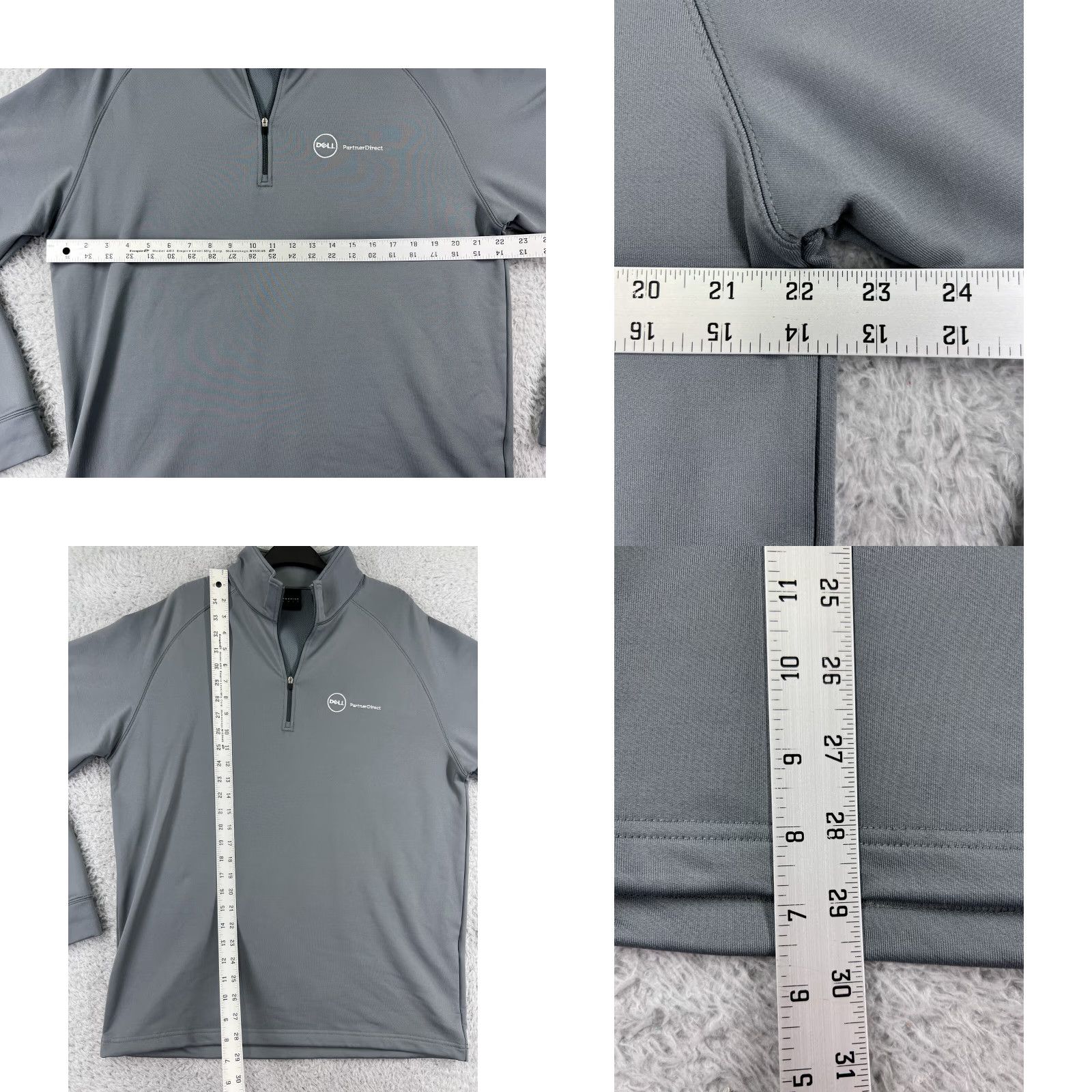 Equipment Dunning 1/4 Zip Sweater Mens Large L Gray Polyester Mock Neck Long Sleeve Pullover Shirt Casual Sports Logo Embroidered $ Size US L / EU 52-54 / 3 - 9 Thumbnail