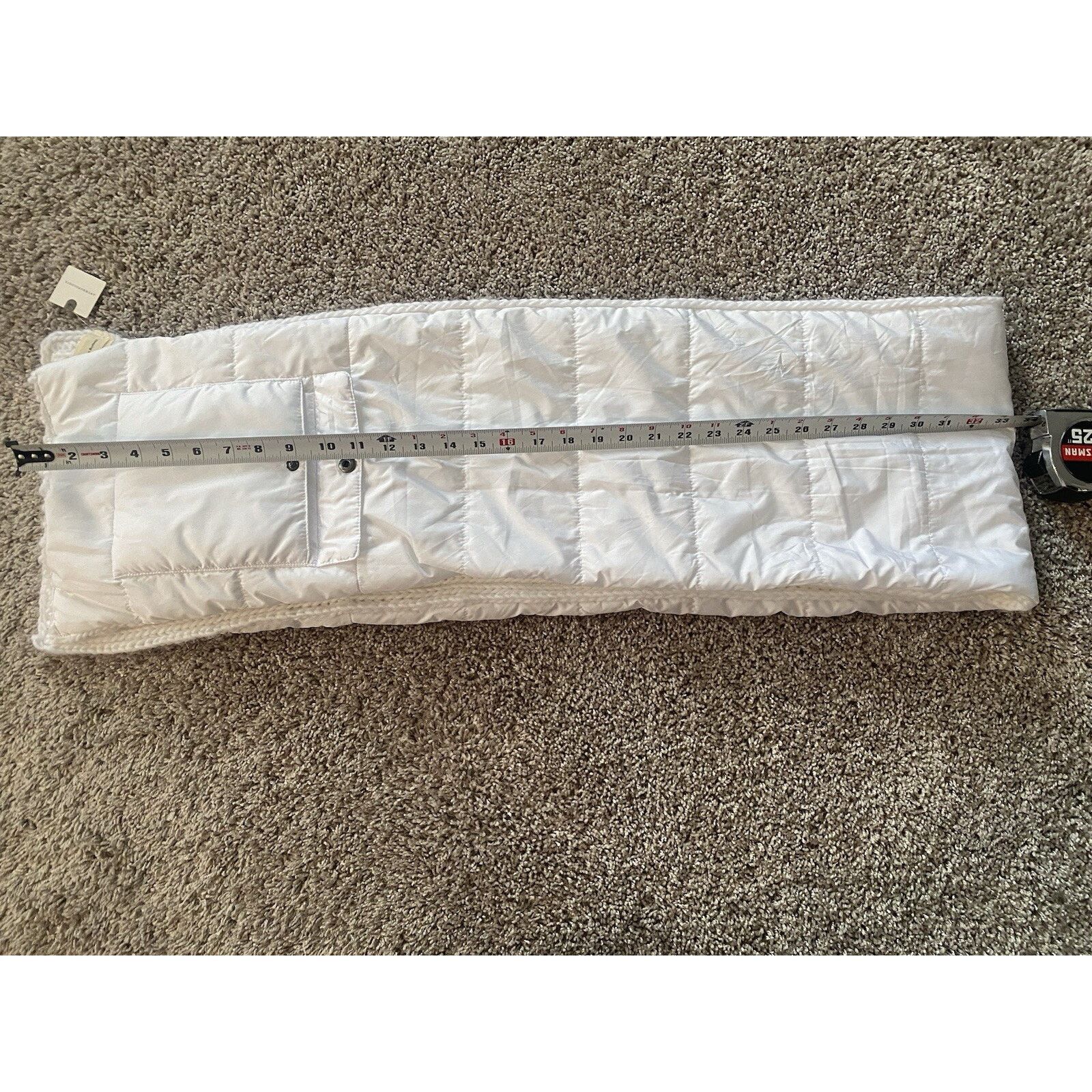Anthropologie Anthropologie Scarf, MARLEY PUFFER Pocket Knit 11"W NWT Size ONE SIZE - 3 Thumbnail