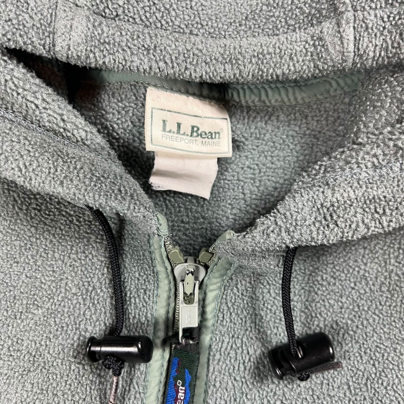 L.L. Bean × Vintage Vintage 90s L.L. Bean tea green full zip fleece hoodie (XL) Size US XL / EU 56 / 4 - 5 Thumbnail