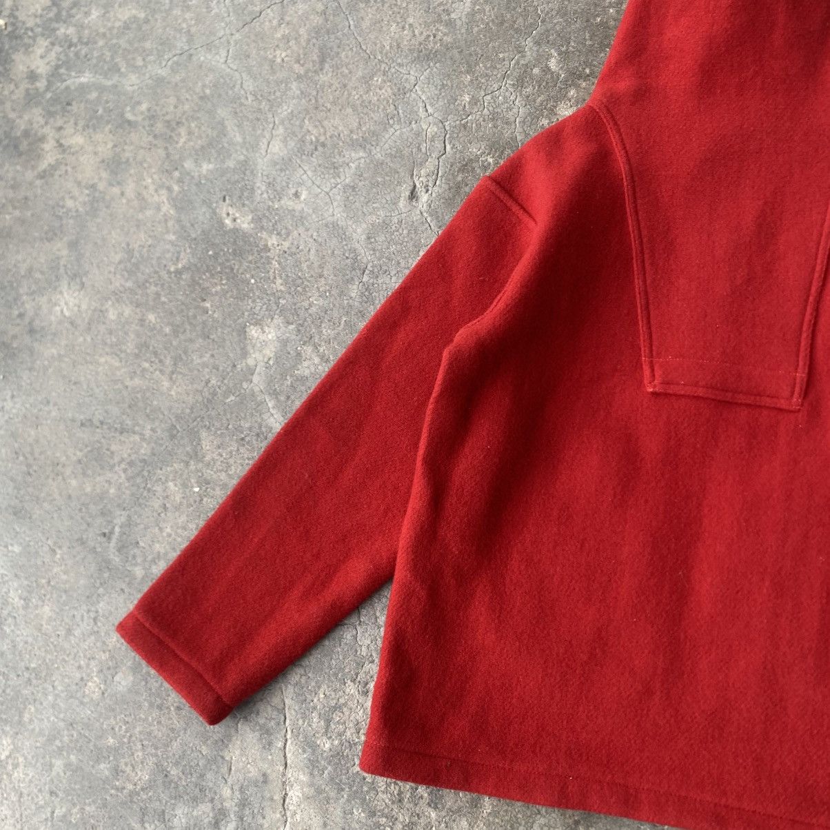 Warehouse Warehouse Pullover Wool Melton Jacket Side Zipper Talon USA Size US S / EU 44-46 / 1 - 10 Thumbnail