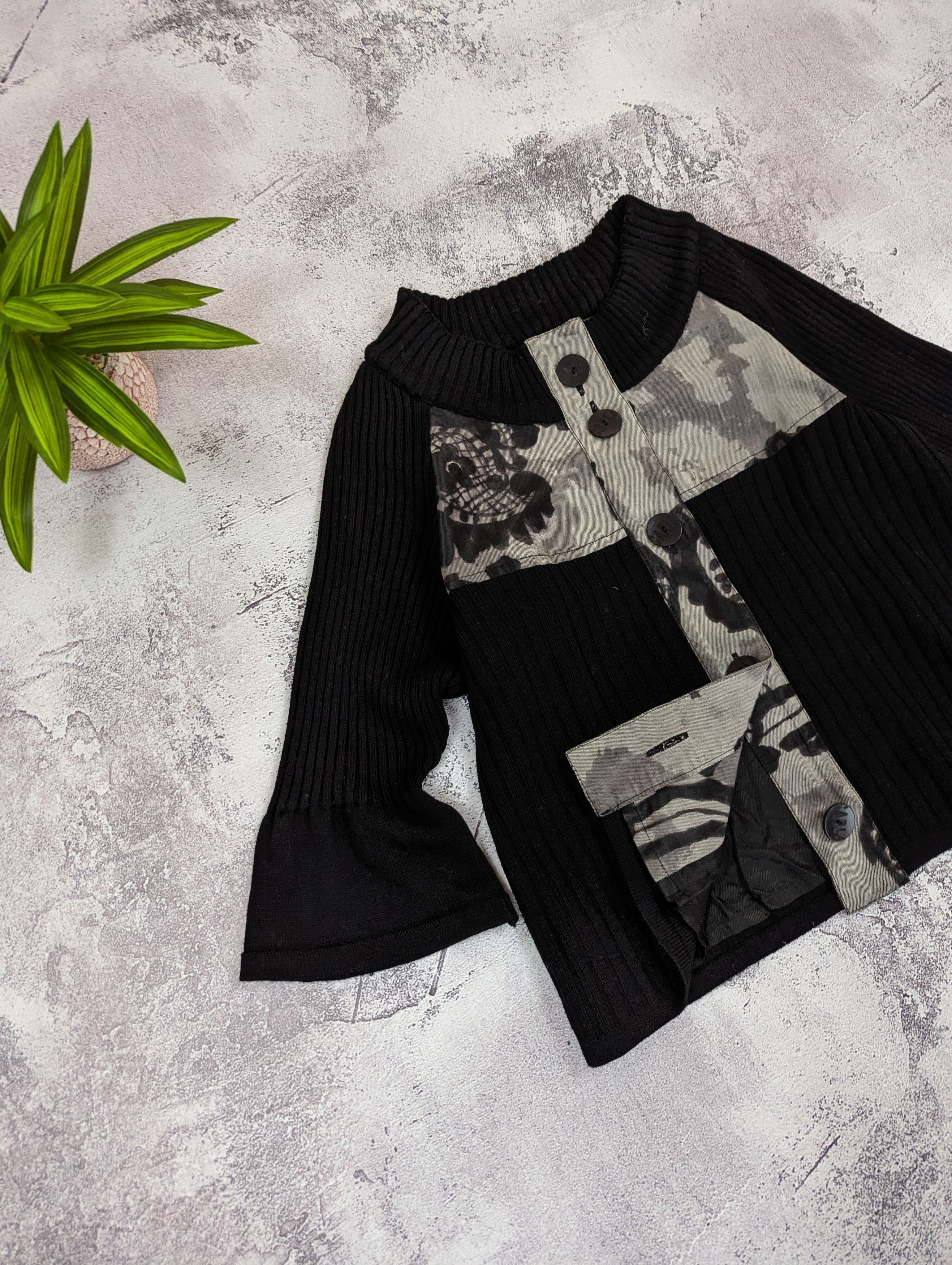 Vintage VTG Carla Du Nord Avant Garde Knit Cardigan 36 Size XS / US 0-2 / IT 36-38 - 6 Thumbnail