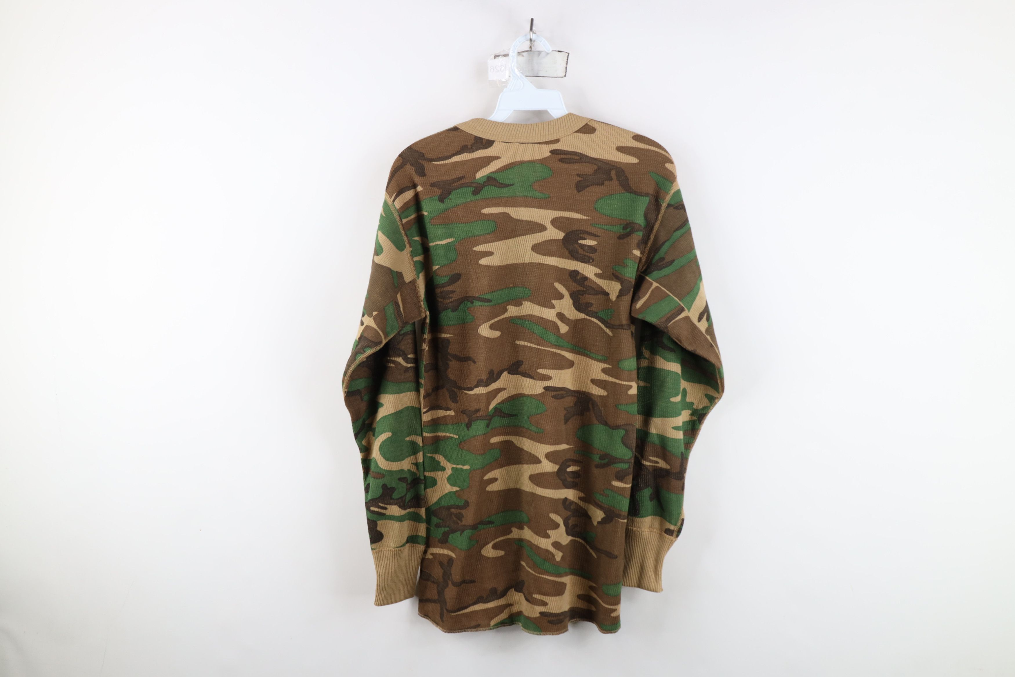 Vintage Vintage 90s Streetwear Waffle Knit Long Sleeve T-Shirt Size US S / EU 44-46 / 1 - 9 Thumbnail