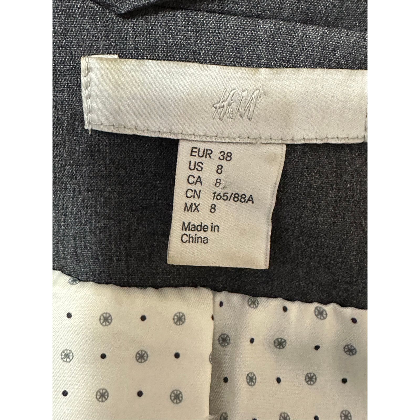 H&M H&M gray single button long sleeves blazer size 8 Size M / US 6-8 / IT 42-44 - 3 Thumbnail