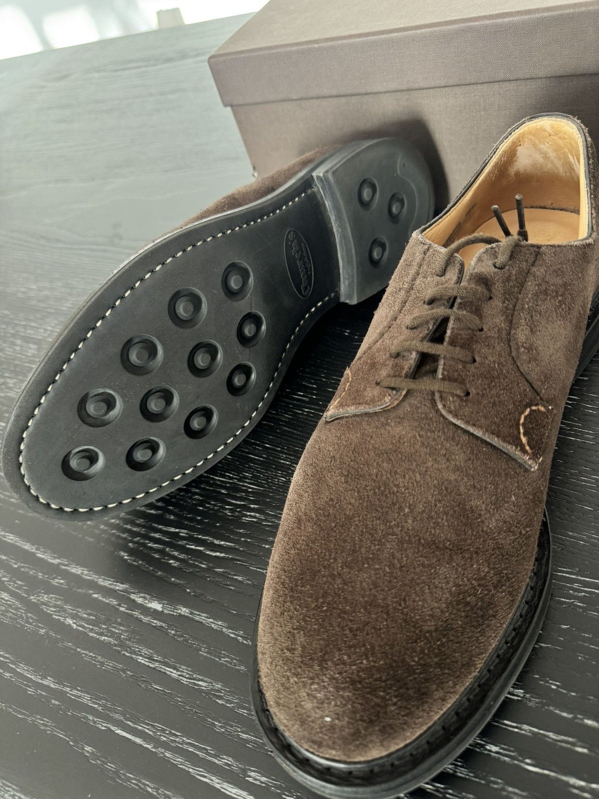 Church's DEAL!! Church’s Shannon LW Suede Derby Size US 10.5 / EU 43-44 - 11 Thumbnail