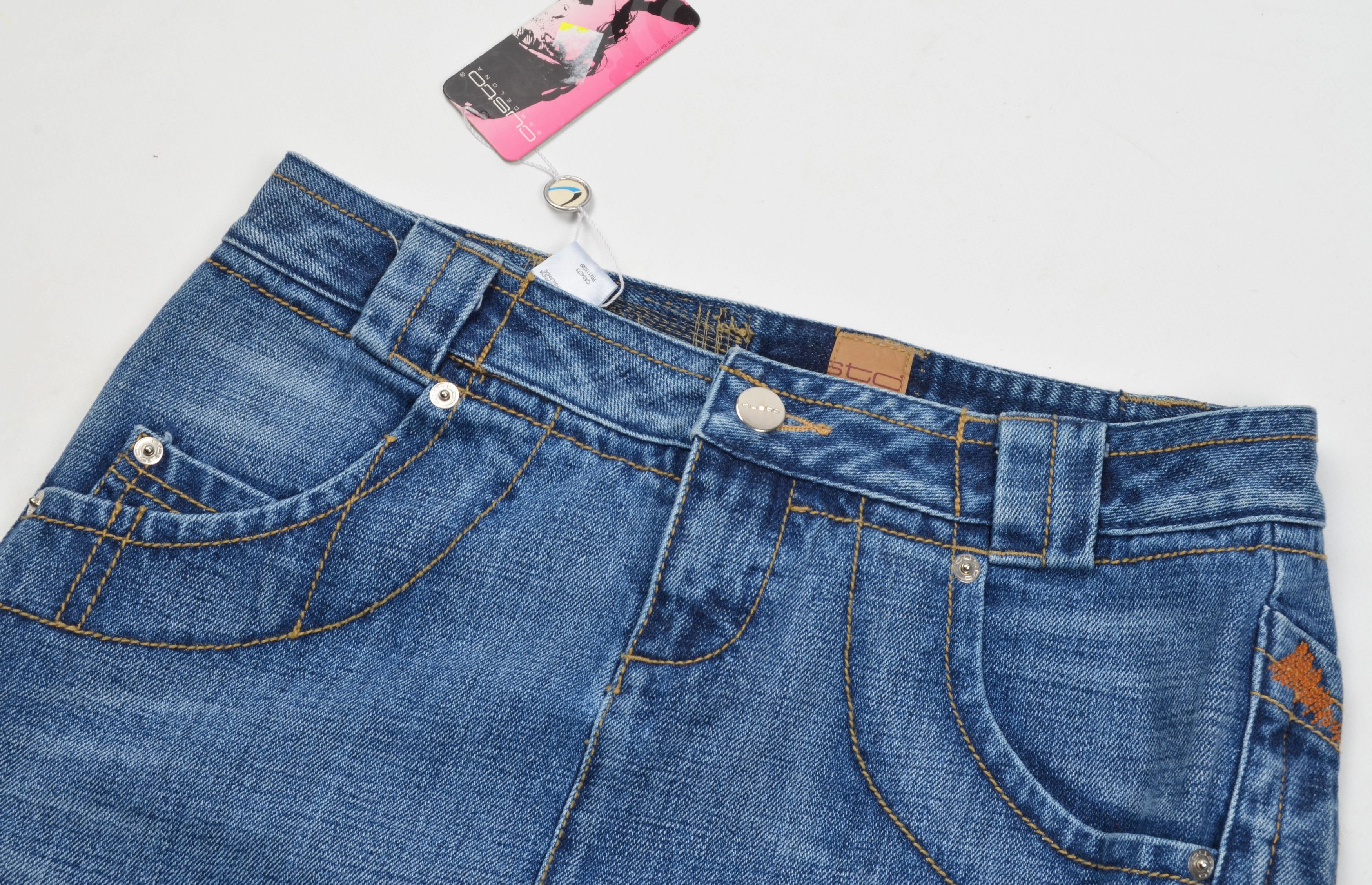 Custo Barcelona × Vintage Custo Barcelona Y2K Denim Mini Grunge Skirt Size 28" / US 6 / IT 42 - 4 Thumbnail
