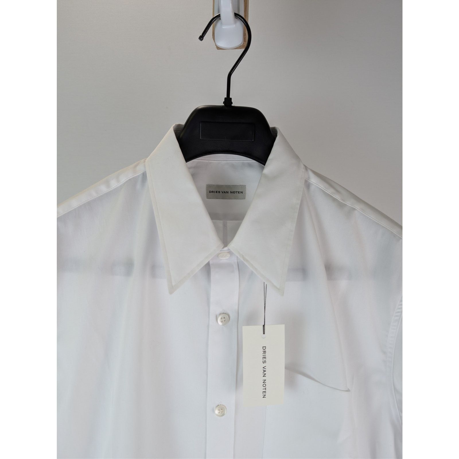 Dries Van Noten o1rshd1 Slim Fit Cotton Suit Shirt in White Size US L / EU 52-54 / 3 - 7 Thumbnail