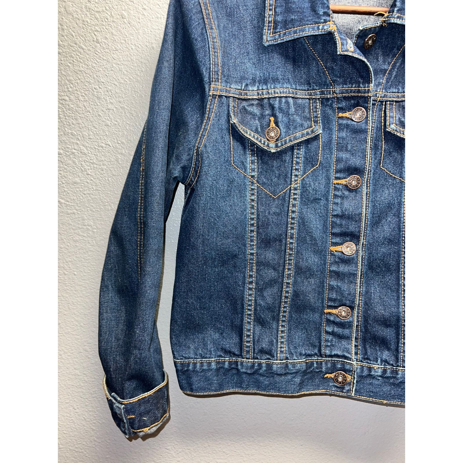 Vintage Vintage Womens Denim Jacket DMBM Jeans Blue Top Women Large Size L / US 10 / IT 46 - 5 Thumbnail
