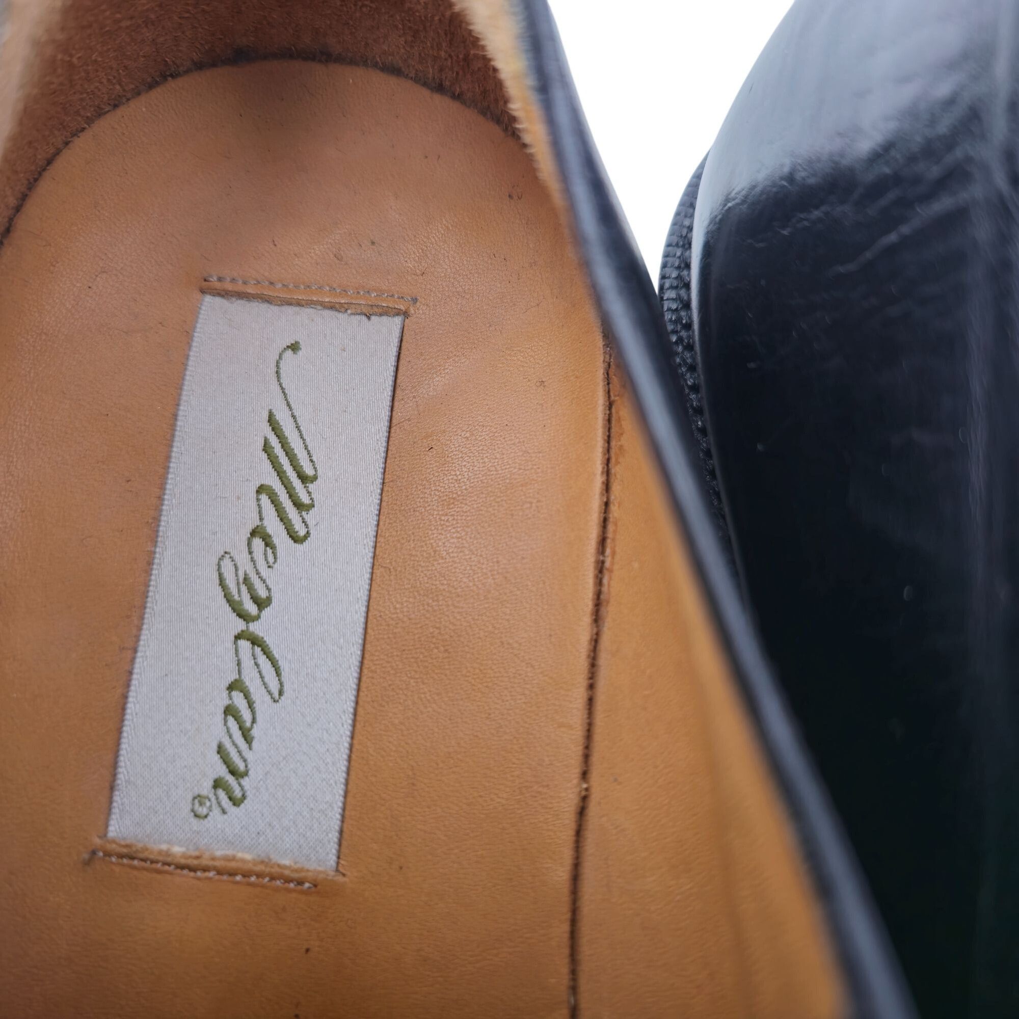 Mezlan Mezlan Spain Mens 12 Black Leather Suede Dress Shoes Derby Size US 12 / EU 45 - 11 Thumbnail