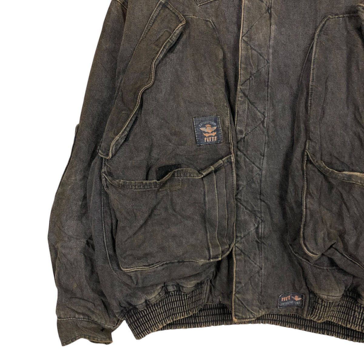 Japanese Brand 🔥VINTAGE BONDAGE BIKER BOMBER JACKET FITZ ISSEY MIYAKE Size US L / EU 52-54 / 3 - 6 Thumbnail