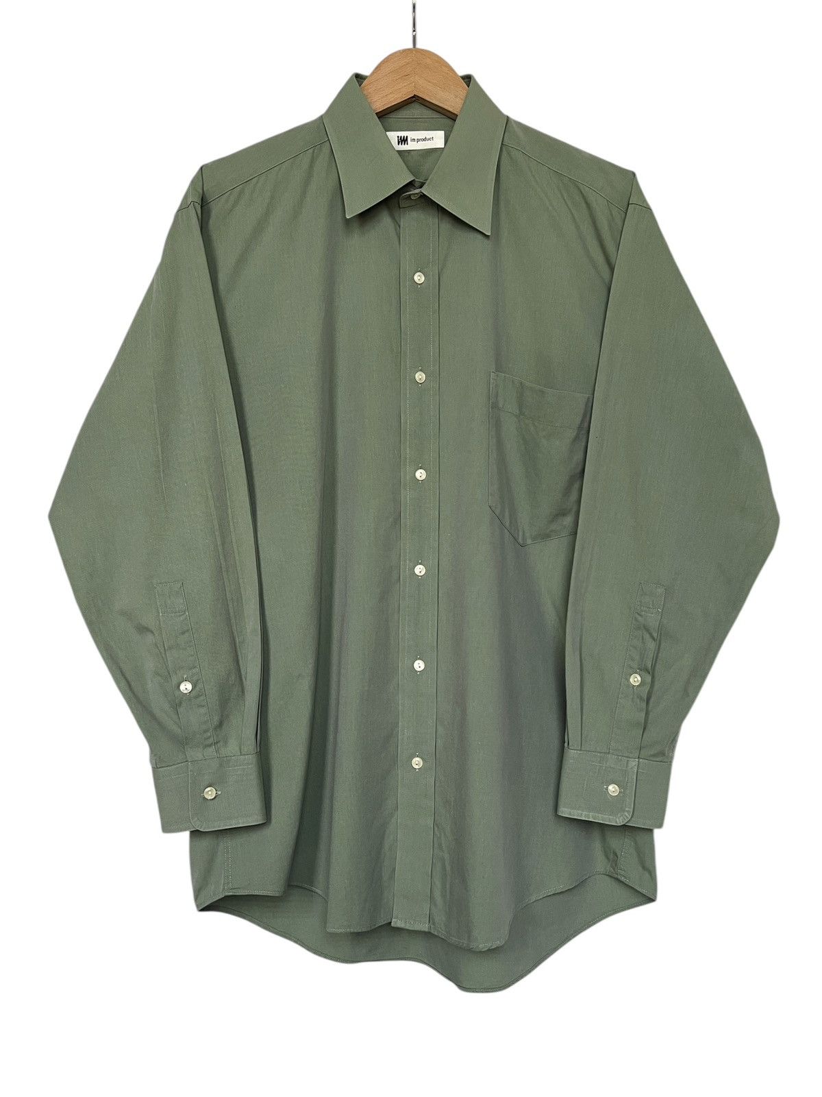 Issey Miyake Vintage 1980 Issey Miyake Green Button Up Shirt Size US L / EU 52-54 / 3 - 1 Thumbnail