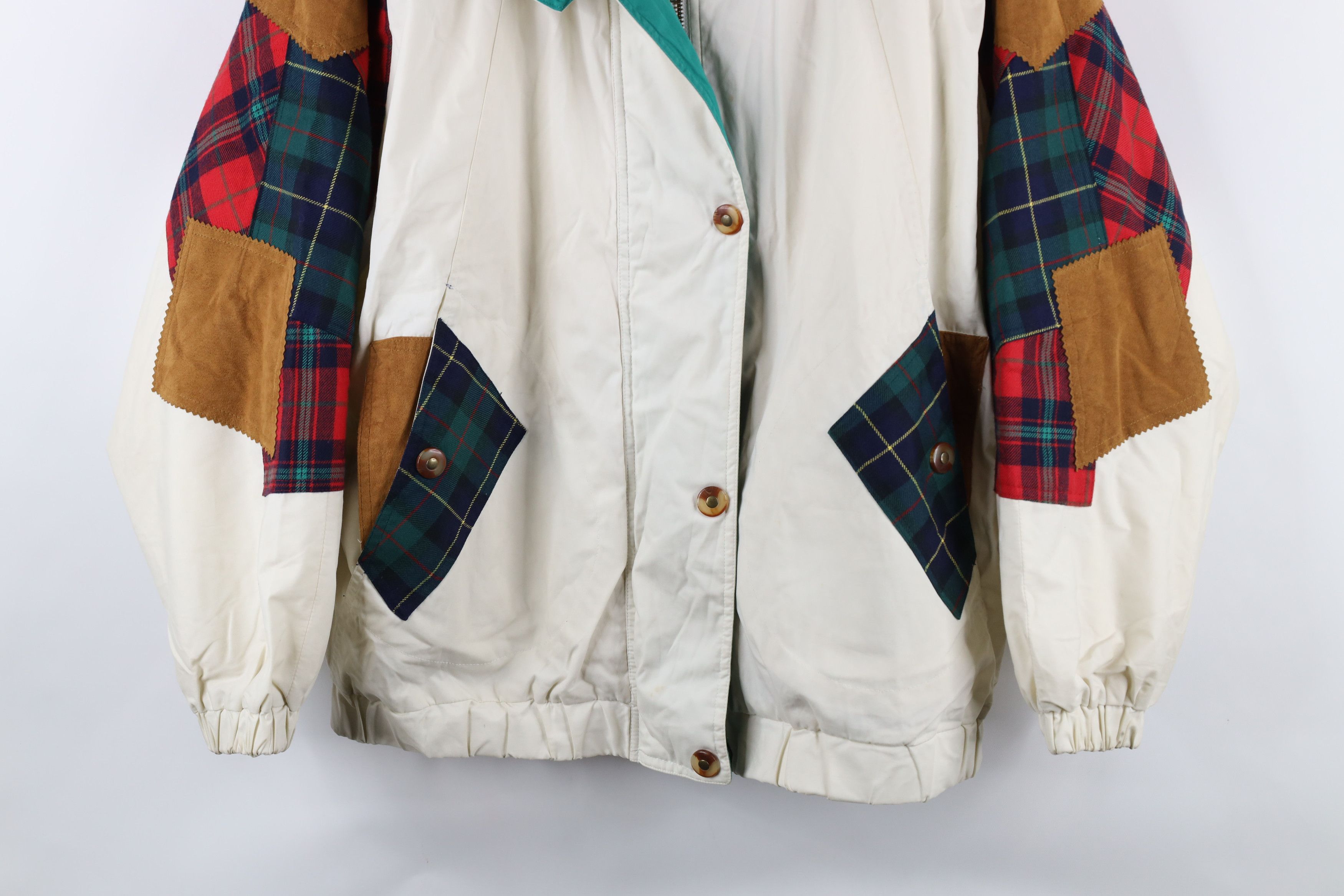 Vintage Vintage 90s Streetwear Trim Patchwork Lined Bomber Jacket Size US M / EU 48-50 / 2 - 3 Thumbnail