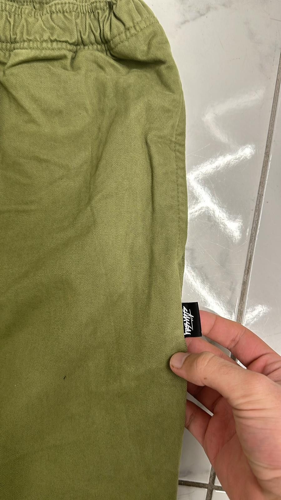 Stussy × Vintage Stussy "Brushed Beach Pant" M Olive Size US 32 / EU 48 - 3 Thumbnail