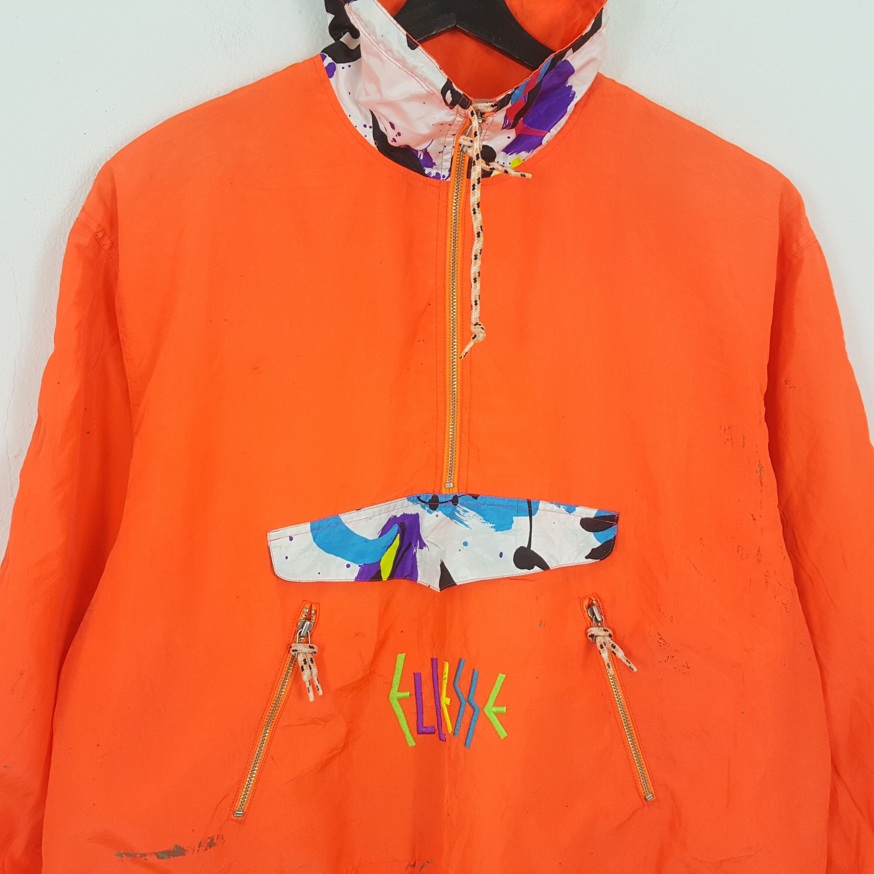 Ellesse × Vintage ELLESSE Sportswear Style Half Zipper Windbreaker Jacket Size US XL / EU 56 / 4 - 4 Thumbnail