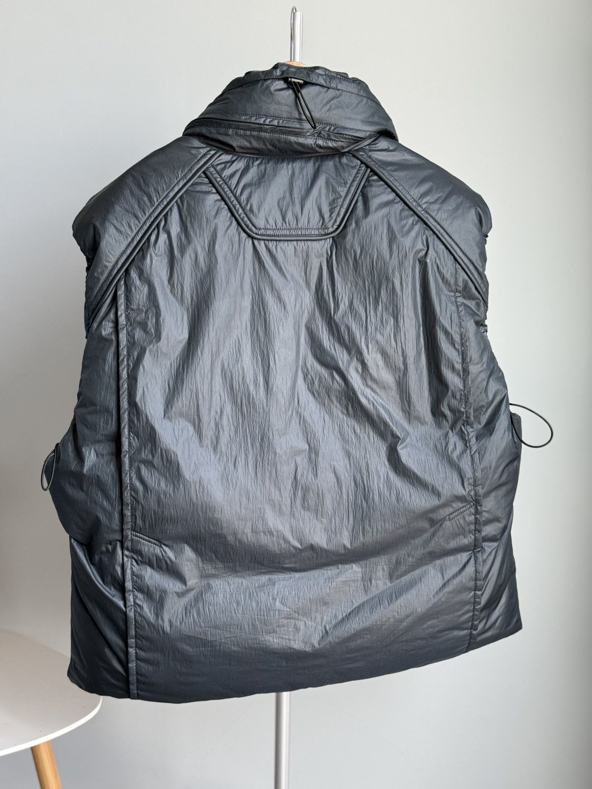 Juun.J Juun.J Technical Padded Hooded Vest Green Nylon Avant Garde Size US M / EU 48-50 / 2 - 10 Thumbnail