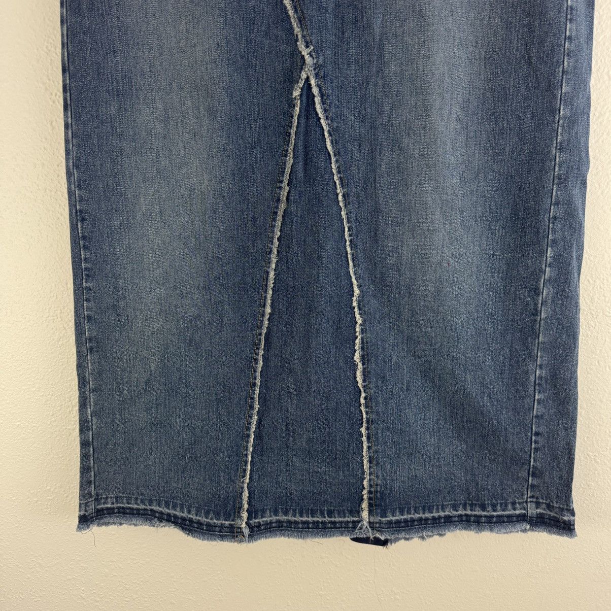 Other VENEZIA JEANS Vintage 90s Dark Wash Denim Plus Size Skirt Size 36" / US 14 / IT 50 - 3 Thumbnail