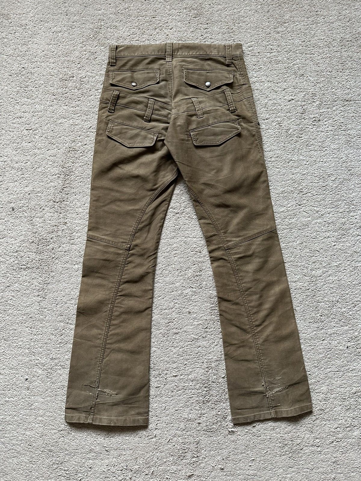 If Six Was Nine 1990s Tete Homme Double Waist Twist Leg Flare Pant Size US 30 / EU 46 - 8 Thumbnail