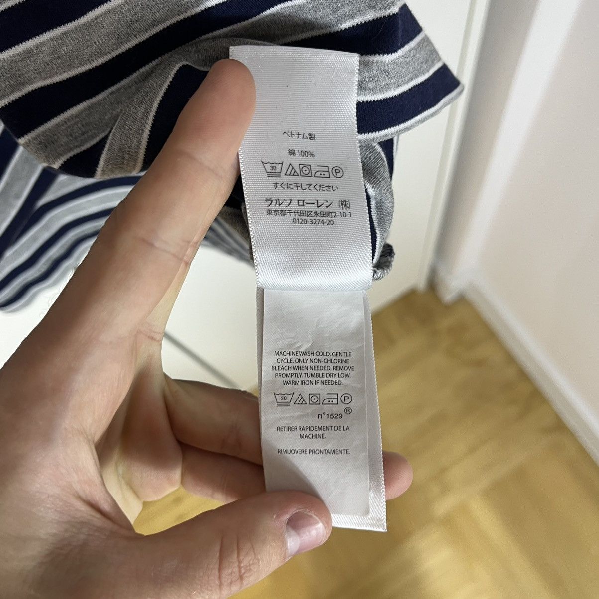 Polo Ralph Lauren Polo Ralph Lauren Striped Grey Polo Shirt Streetwear Y2K Size US XL / EU 56 / 4 - 6 Thumbnail