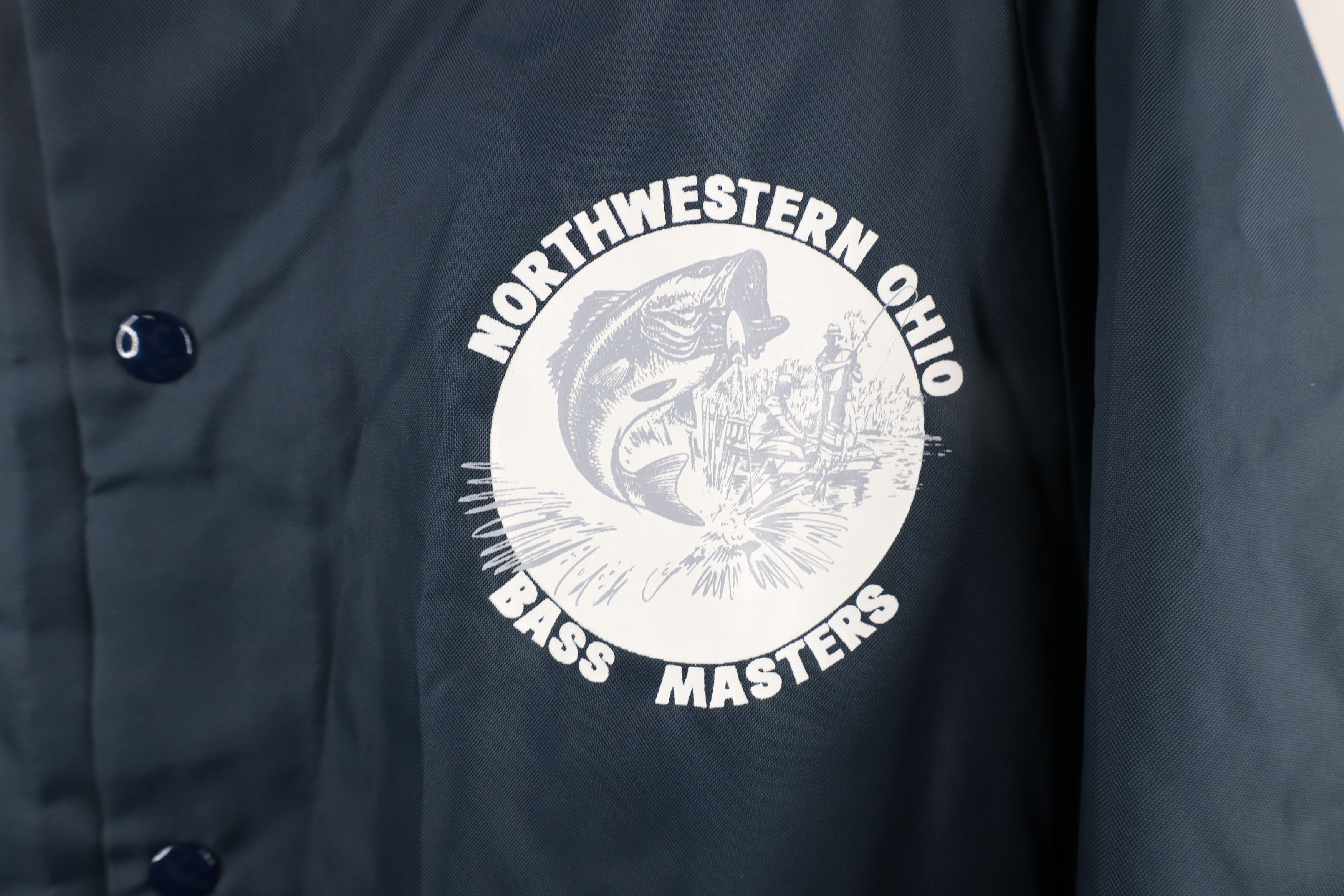 Vintage Vintage 80s 90s Northwestern Ohio Bass Masters Jacket Size US L / EU 52-54 / 3 - 4 Thumbnail