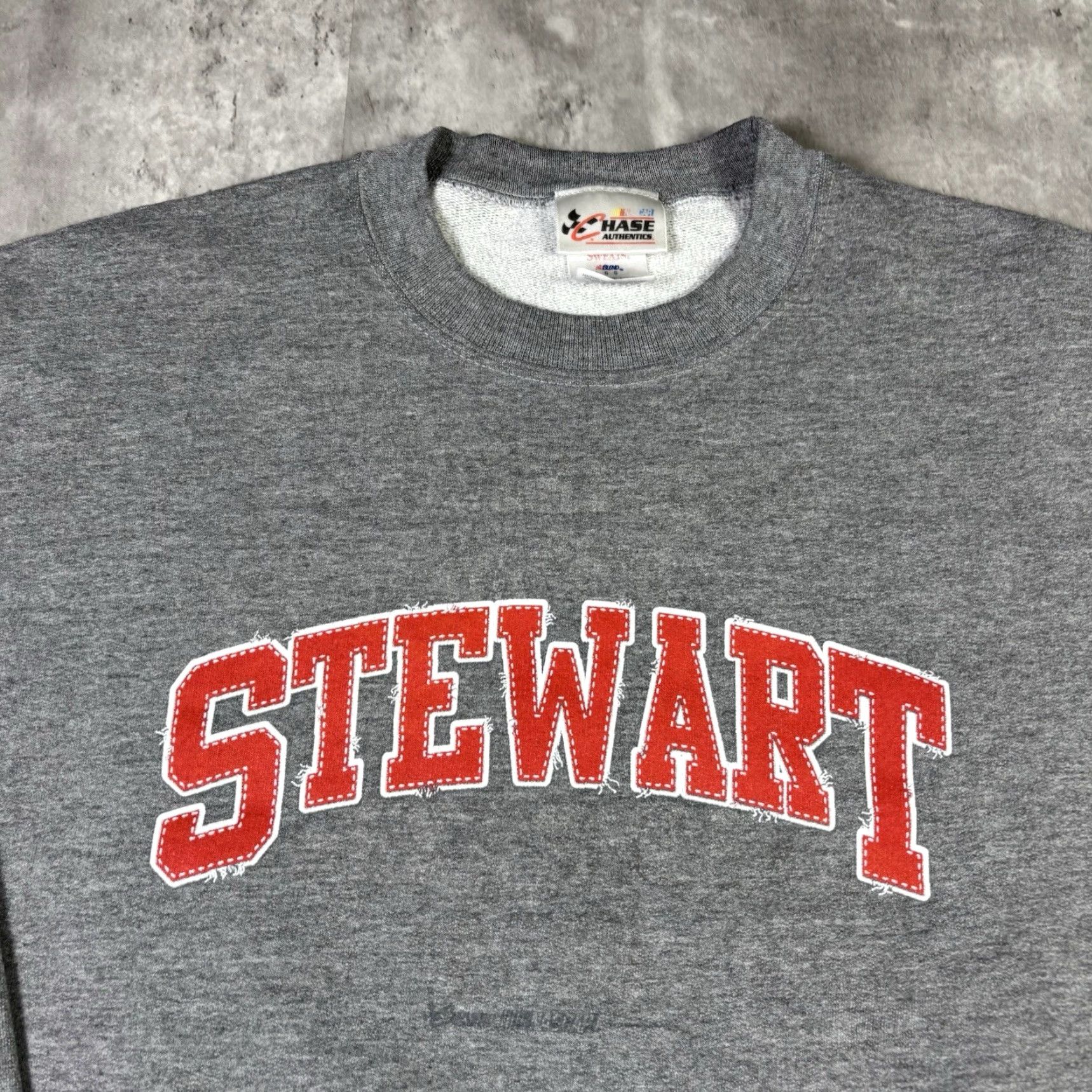 Chase Authentics VINTAGE Tony Sweatshirt Chase Authentics Nascar Gray L 90s USA Shirt Mens Sweatshirt Embroidered Cotton Fleece Pullover All Seasons 90s Size US L / EU 52-54 / 3 - 3 Thumbnail