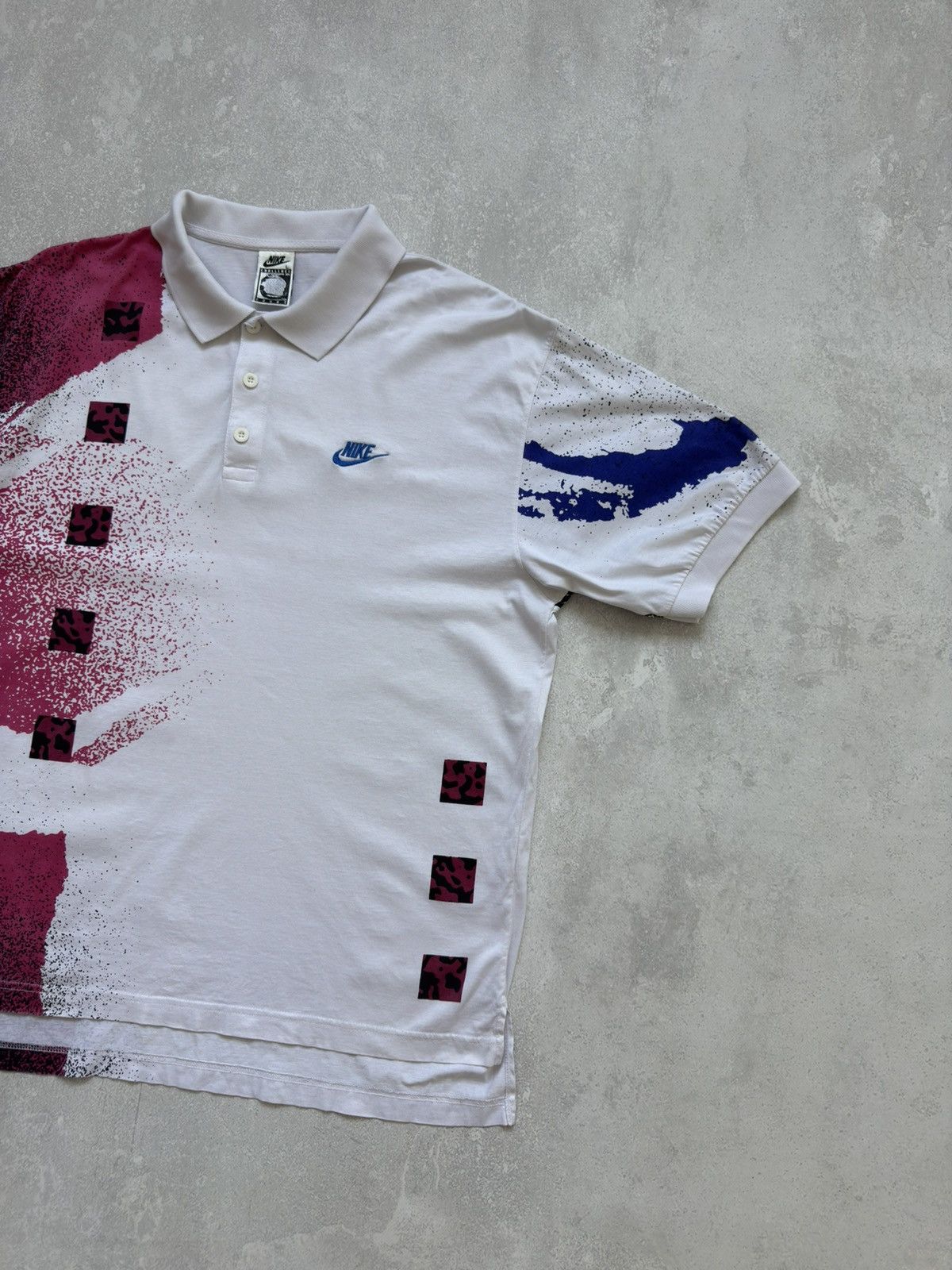 Nike Vintage 90' Nike Challenge Court Shirt Andre Agassi Tennis Size US L / EU 52-54 / 3 - 2 Thumbnail