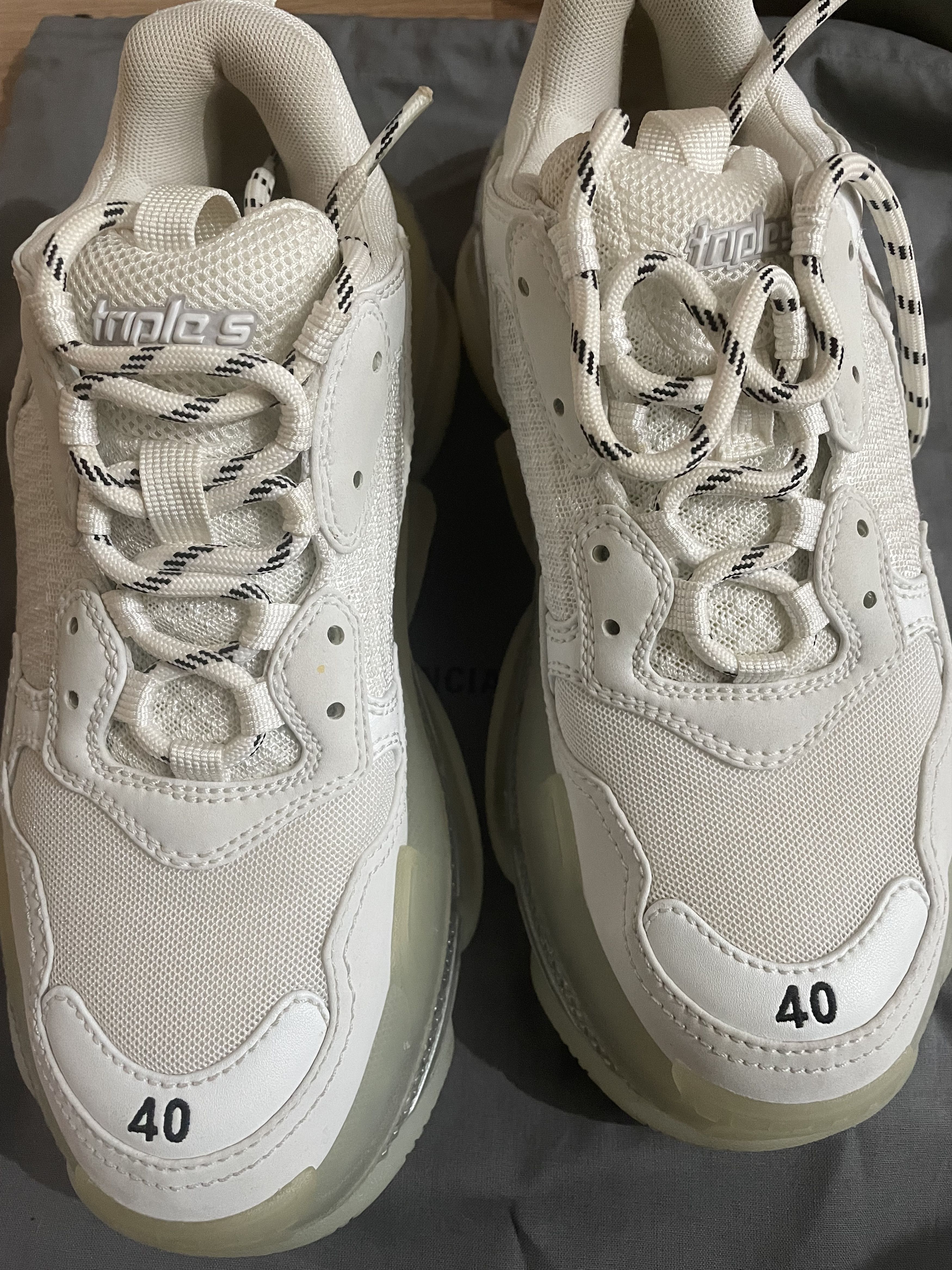 Balenciaga Balenciaga Triple S Womens UK Size 7 Lace-Up Trainers Size US 7 / IT 37 - 2 Thumbnail