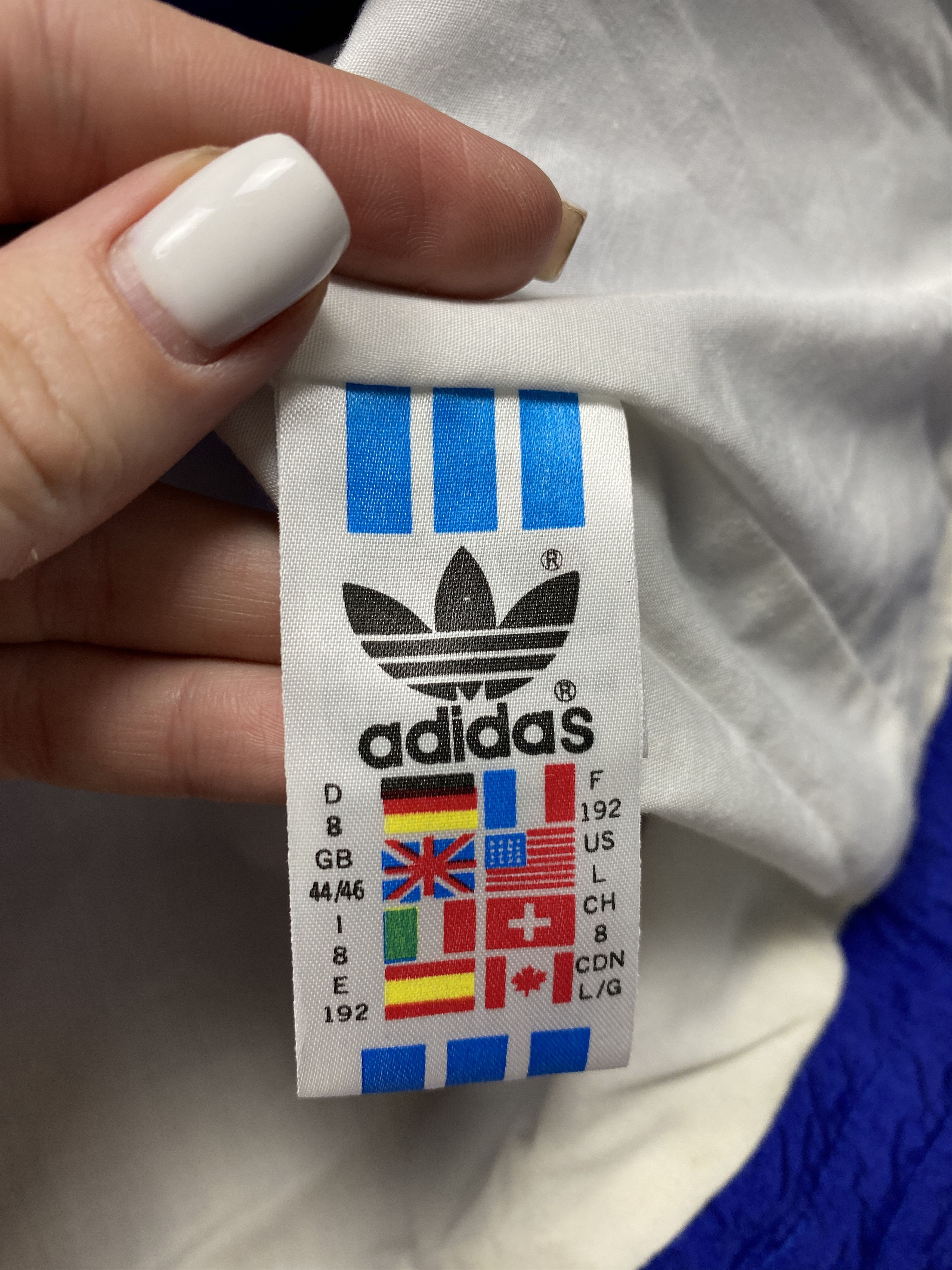 Adidas × Vintage Adidas 90s Vintage Mens Nylon Track Top Jacket Size US XL / EU 56 / 4 - 9 Thumbnail