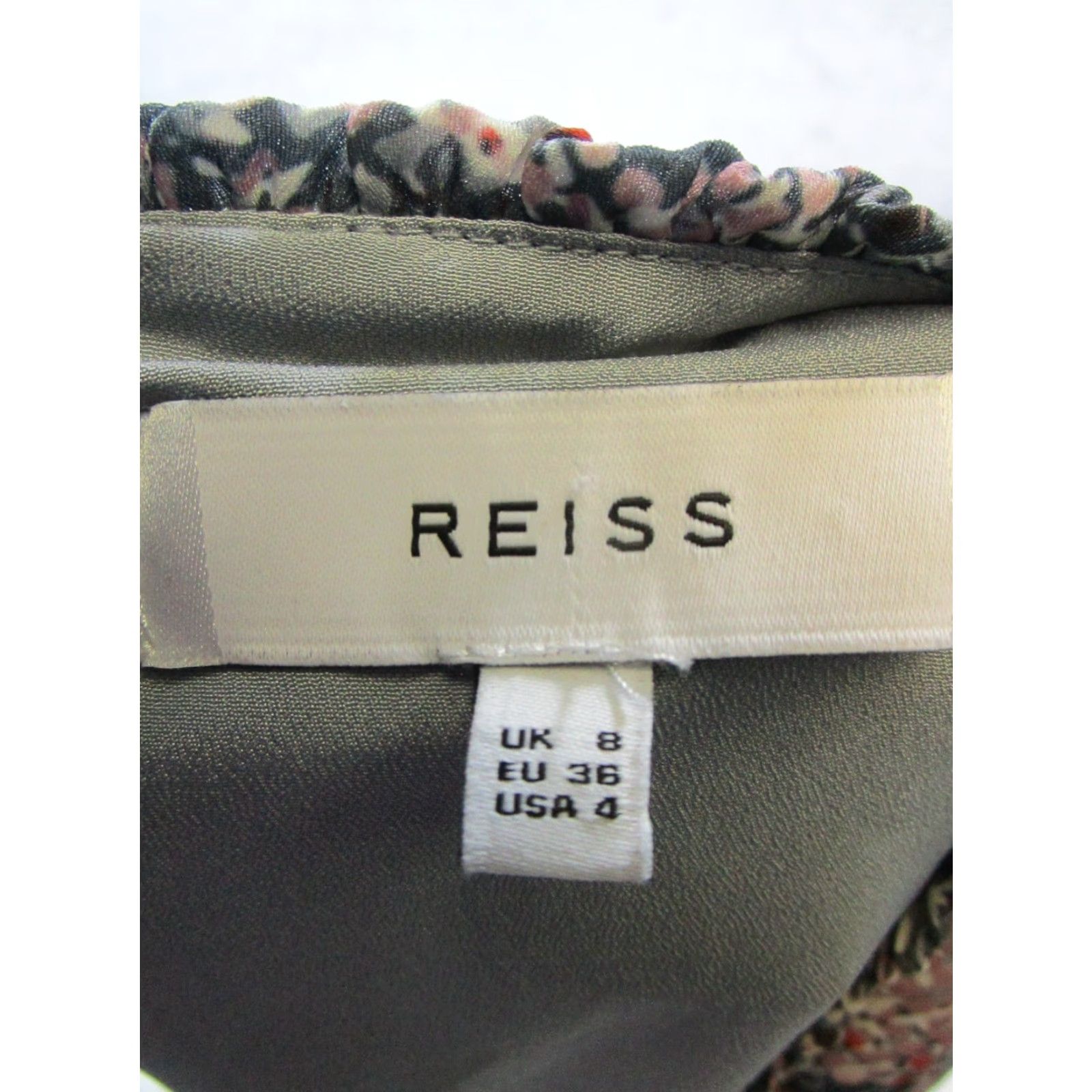 Reiss Reiss Dress Blouson Womens 4 Pink Gray V-Neck Sleeveless Zip Party/Cocktail Short Spring/Summer Womens B. Size S / US 4 / IT 40 - 3 Thumbnail