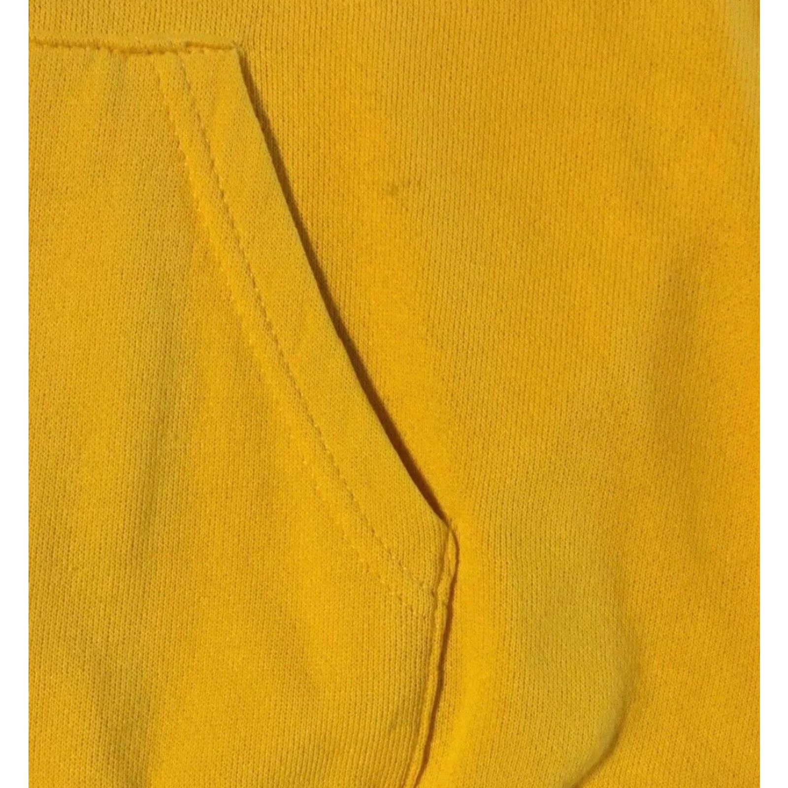 Vintage Vaporwave Sweatshirt Zip Hoodie M USA Yellow 70s 80s Vintage Distressed Grunge Punk Biker Skate Surf 90s Track Mens Size US M / EU 48-50 / 2 - 7 Thumbnail