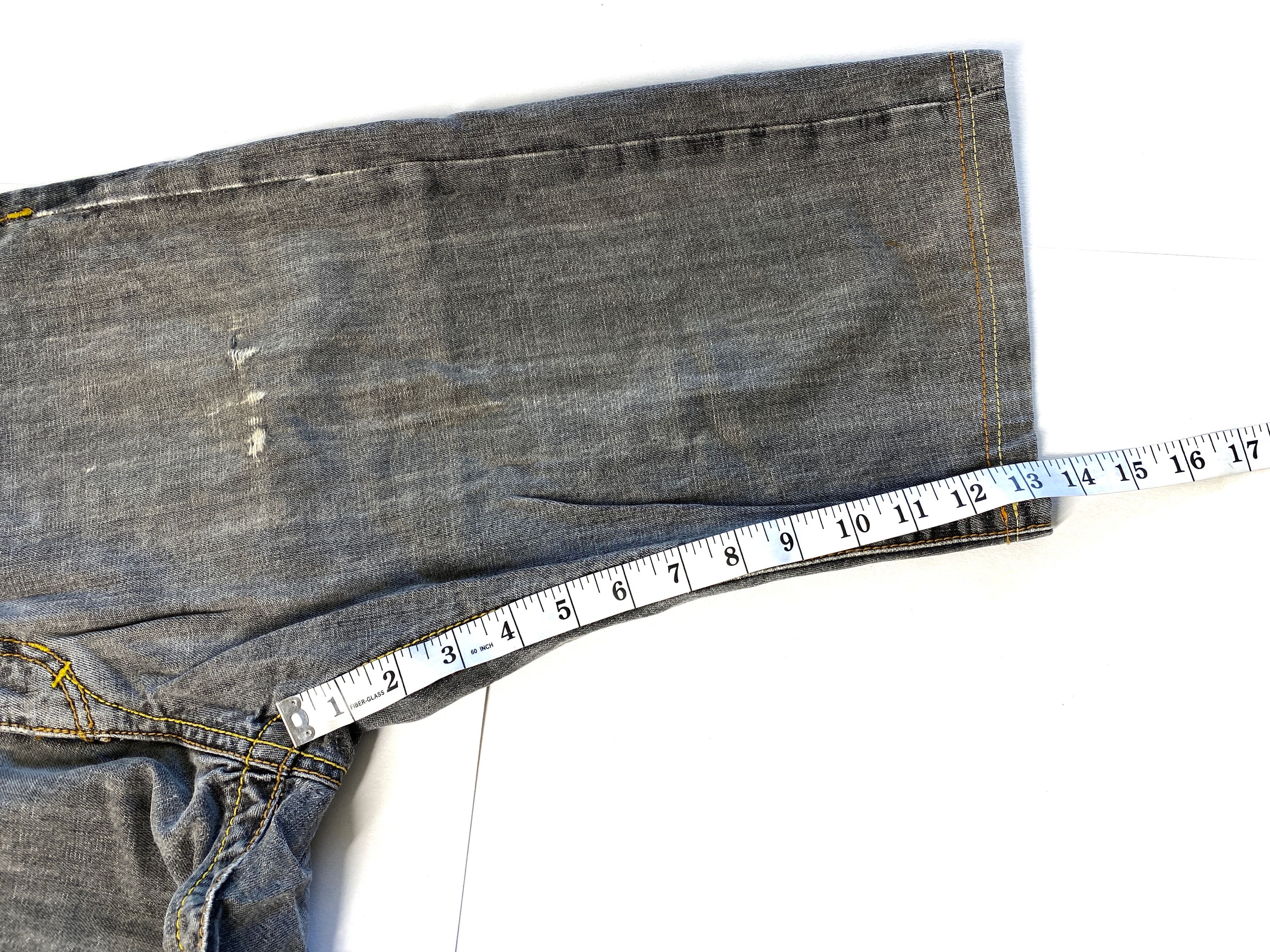 Akademiks Jeans Unisex 32 Distress Capri Geometric Print AK Embroidory Size US 32 / EU 48 - 9 Thumbnail
