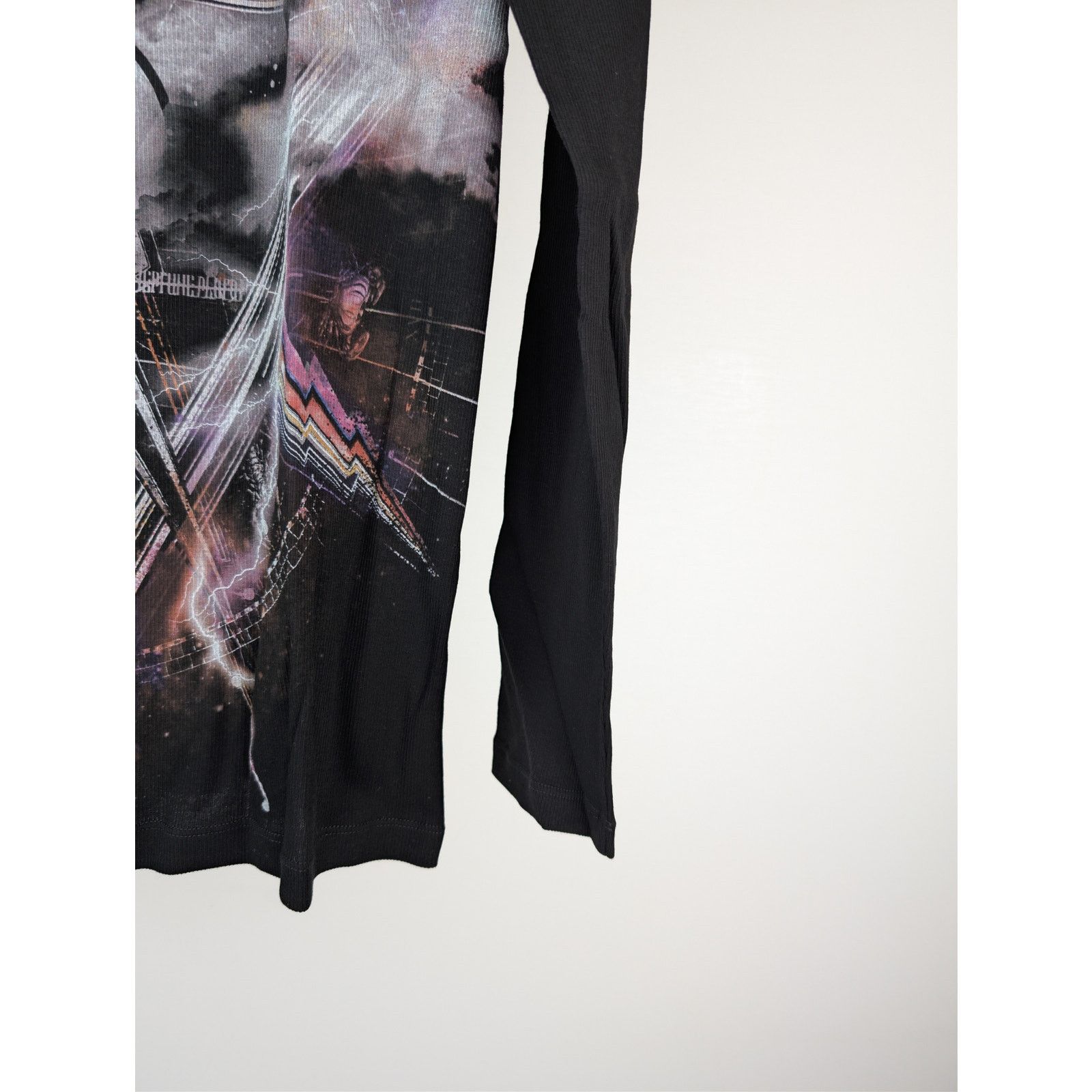 Balmain o1rshd1 Q:2 / Galaxy Ribbed Long Sleeve T-Shirt Black/Multi Size US L / EU 52-54 / 3 - 5 Thumbnail
