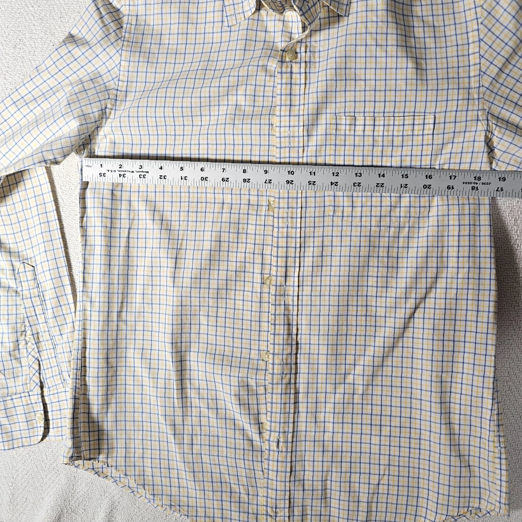 J.Crew J.CREW Shirt Men Medium White Plaid Long Sleeve Button-Down Preppy Office Casual Workwear Size US M / EU 48-50 / 2 - 5 Thumbnail
