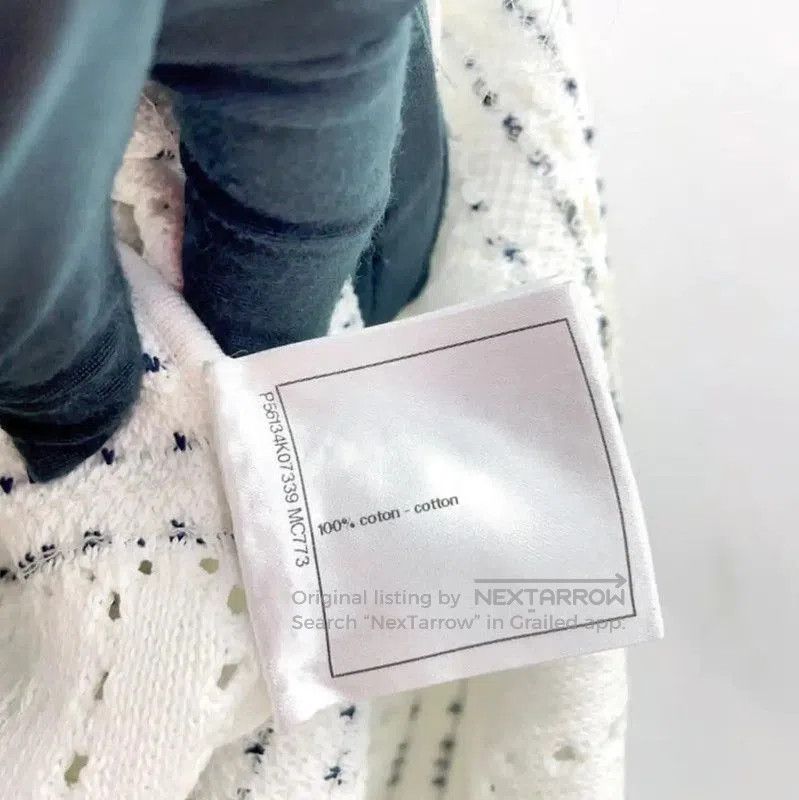 Chanel Chanel White Cotton Women's Skirt . Size 30" / US 8 / IT 44 - 8 Thumbnail