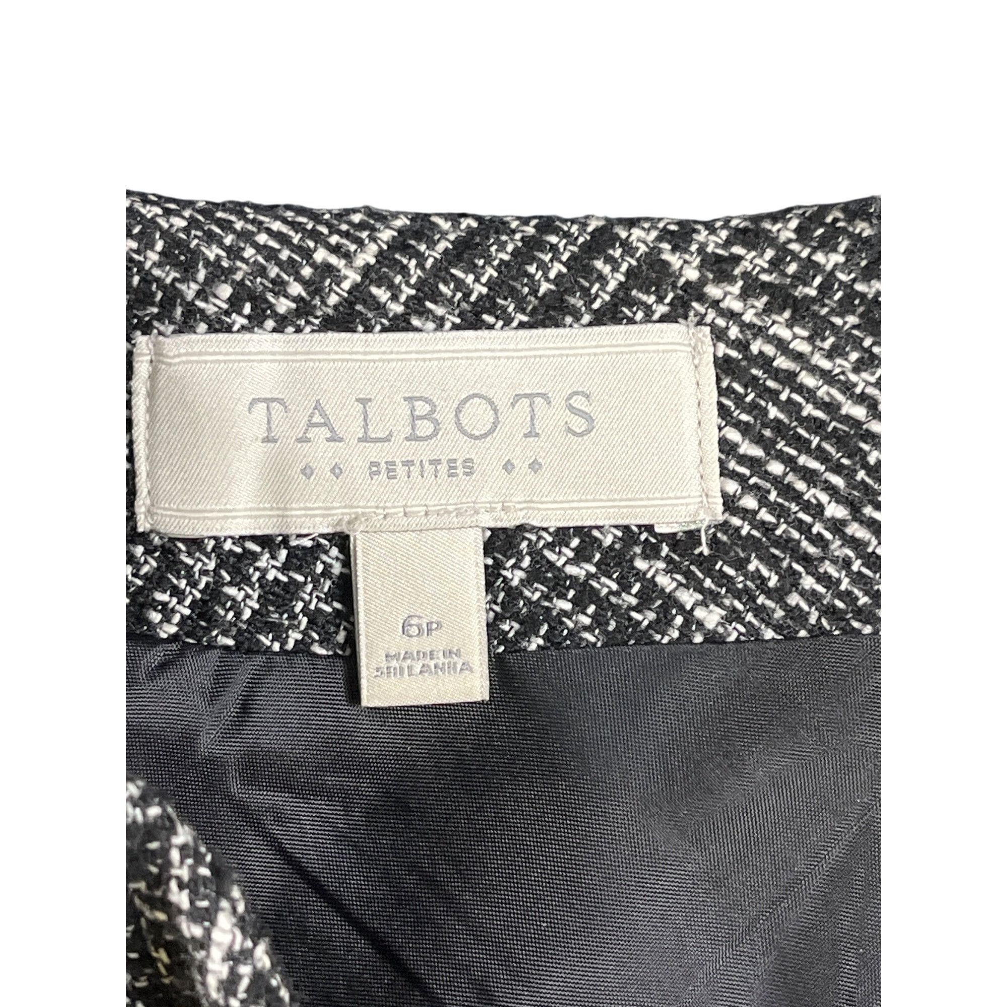 Talbots Talbots SKU 7671 Womens Black and white Pencil Skirt Size 6 Size 28" / US 6 / IT 42 - 9 Thumbnail