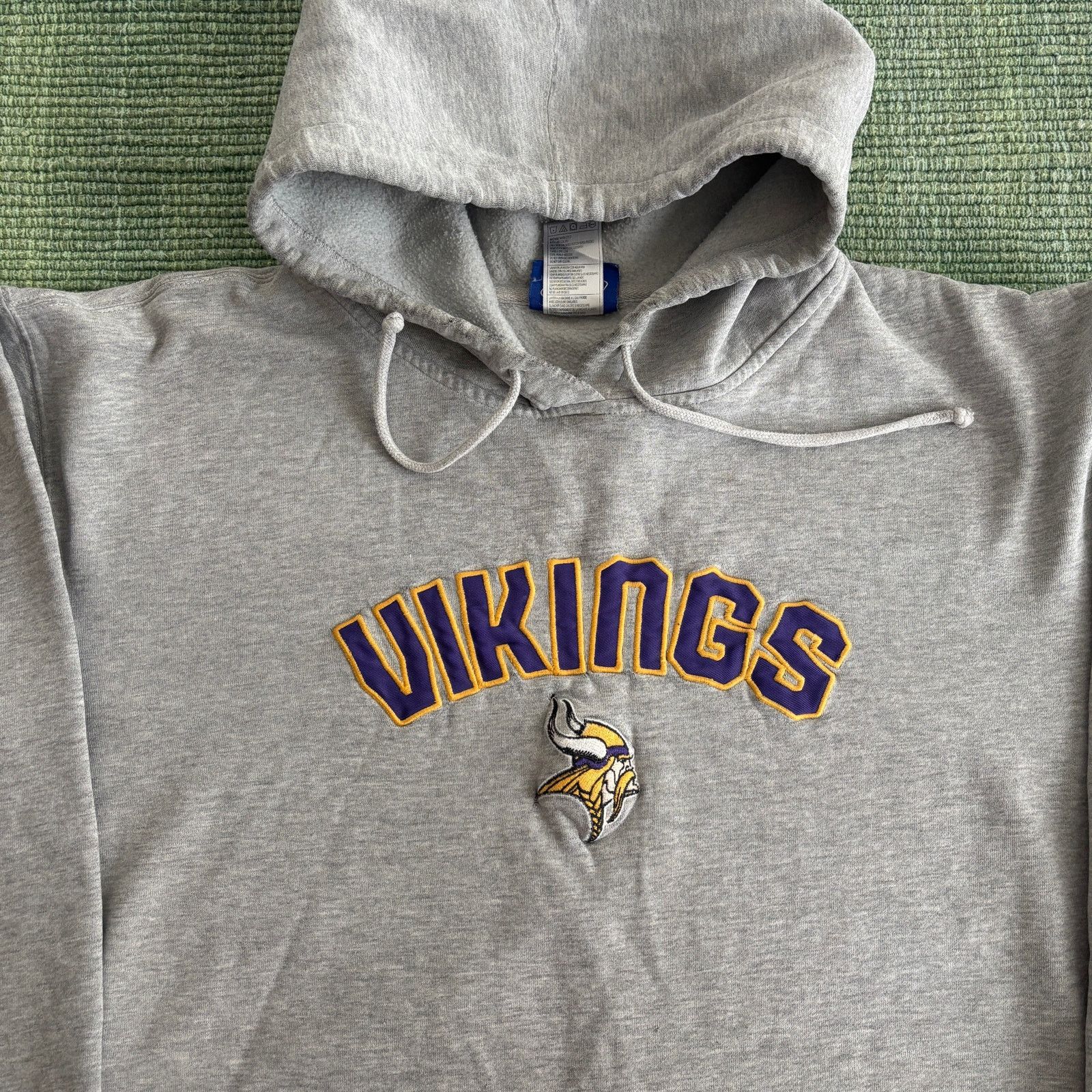 NFL × Reebok × Vintage Y2K Vintage Cotton Minnesota Vikings Reebok Hoodie Size US XL / EU 56 / 4 - 2 Thumbnail