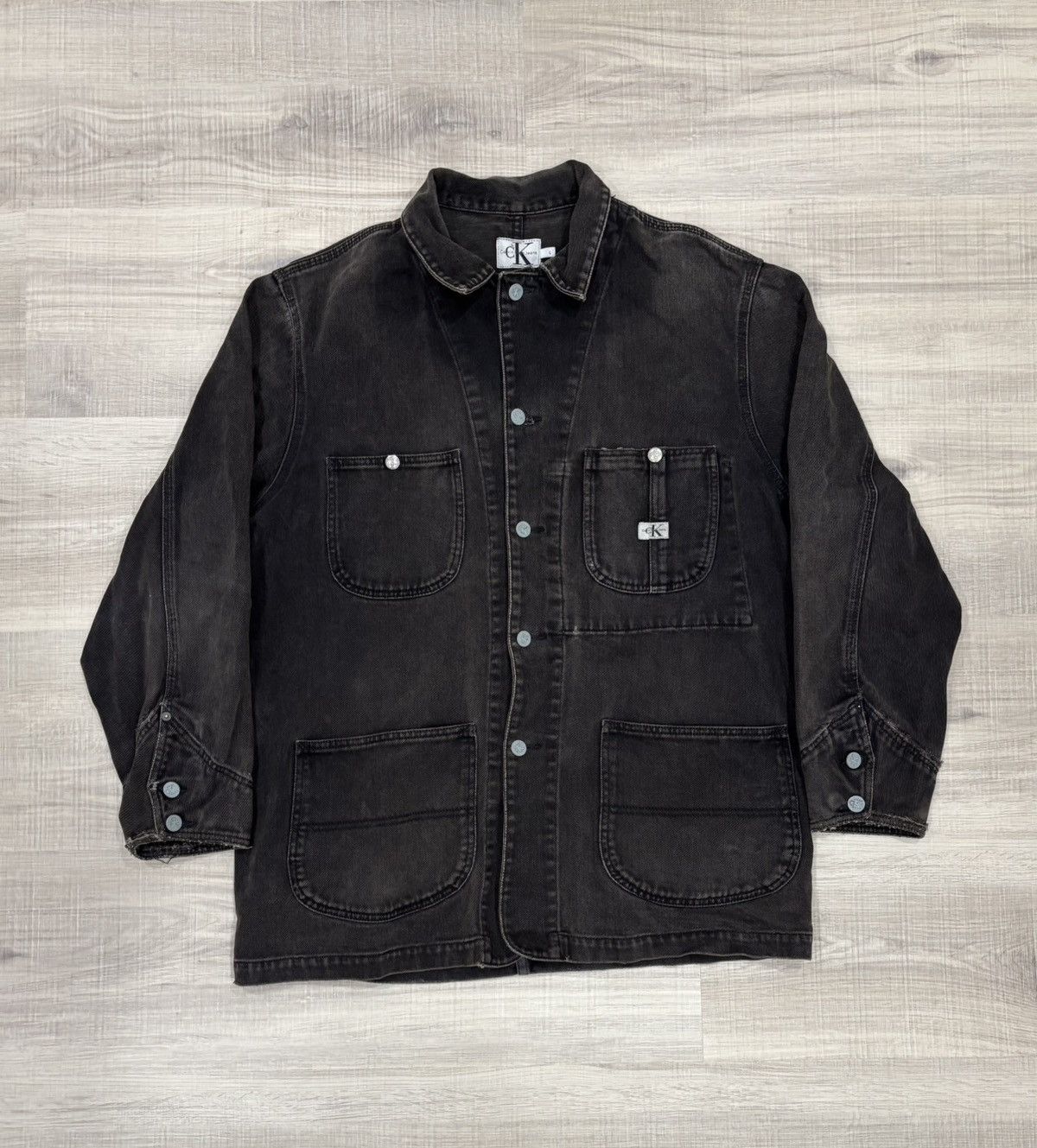 Calvin Klein Vintage Calvin Klein Denim Chore Jacket Size US L / EU 52-54 / 3 - 1 Thumbnail