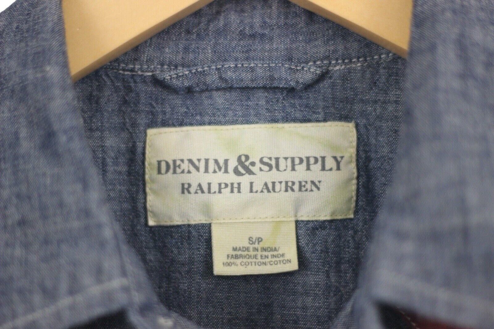 Denim & Supply Ralph Lauren Denim & Supply Ralph Lauren Pearl Snap USA Flag Shirt Sz S Size US S / EU 44-46 / 1 - 7 Thumbnail