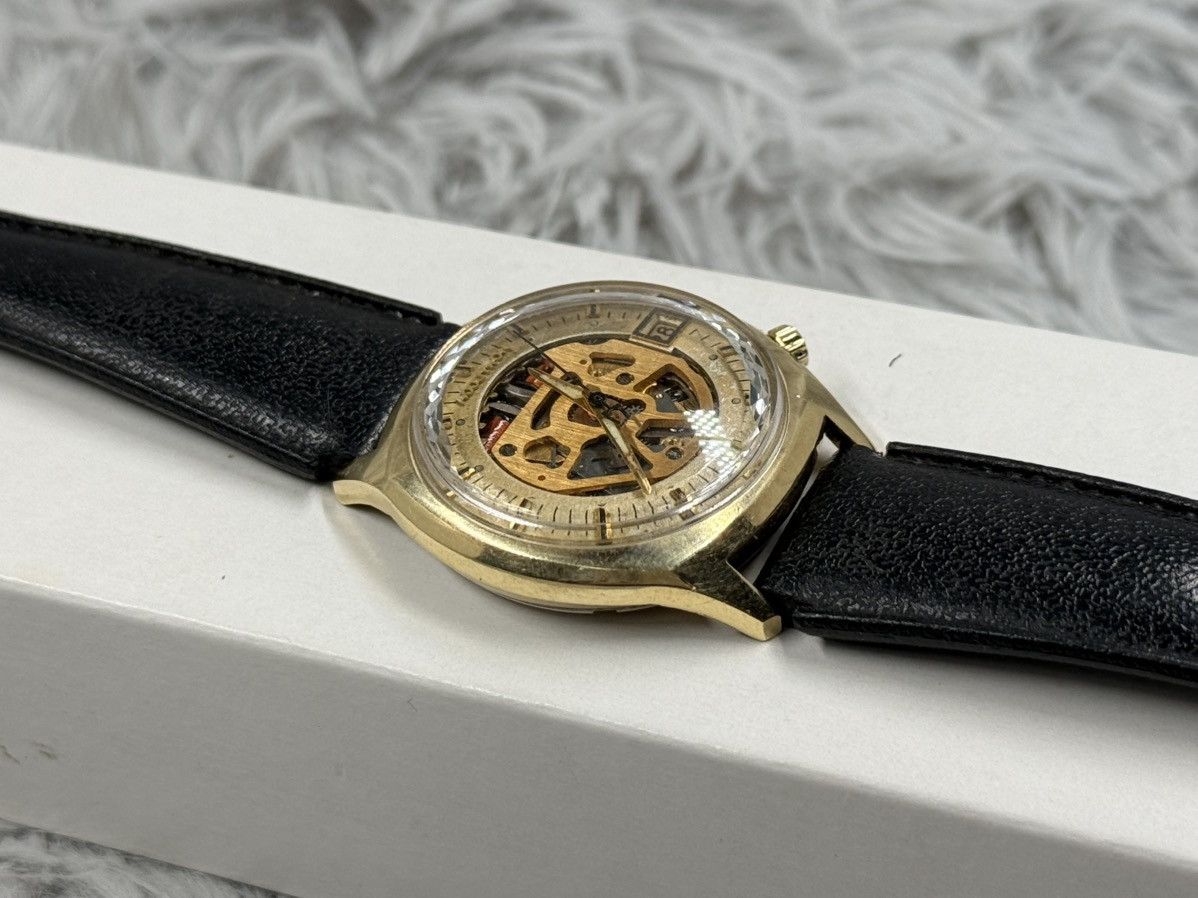 Bulova Vintage BULOVA Accutron Skeleton Turning Folk Quartz Watch. Size ONE SIZE - 7 Thumbnail