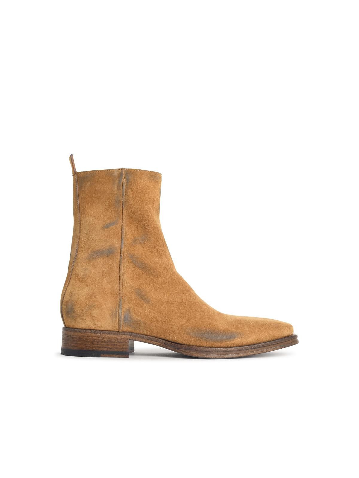 Acne Studios ACNE STUDIOS Beige Suede Ankle Boots Size US 8 / EU 41 - 1 Thumbnail