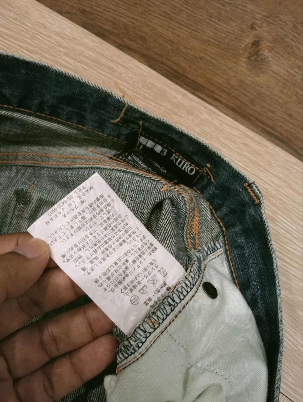 KURO JAPANESE KURO DIAMANTE SELVEDGE CROPPED JEANS Size US 33 - 6 Thumbnail