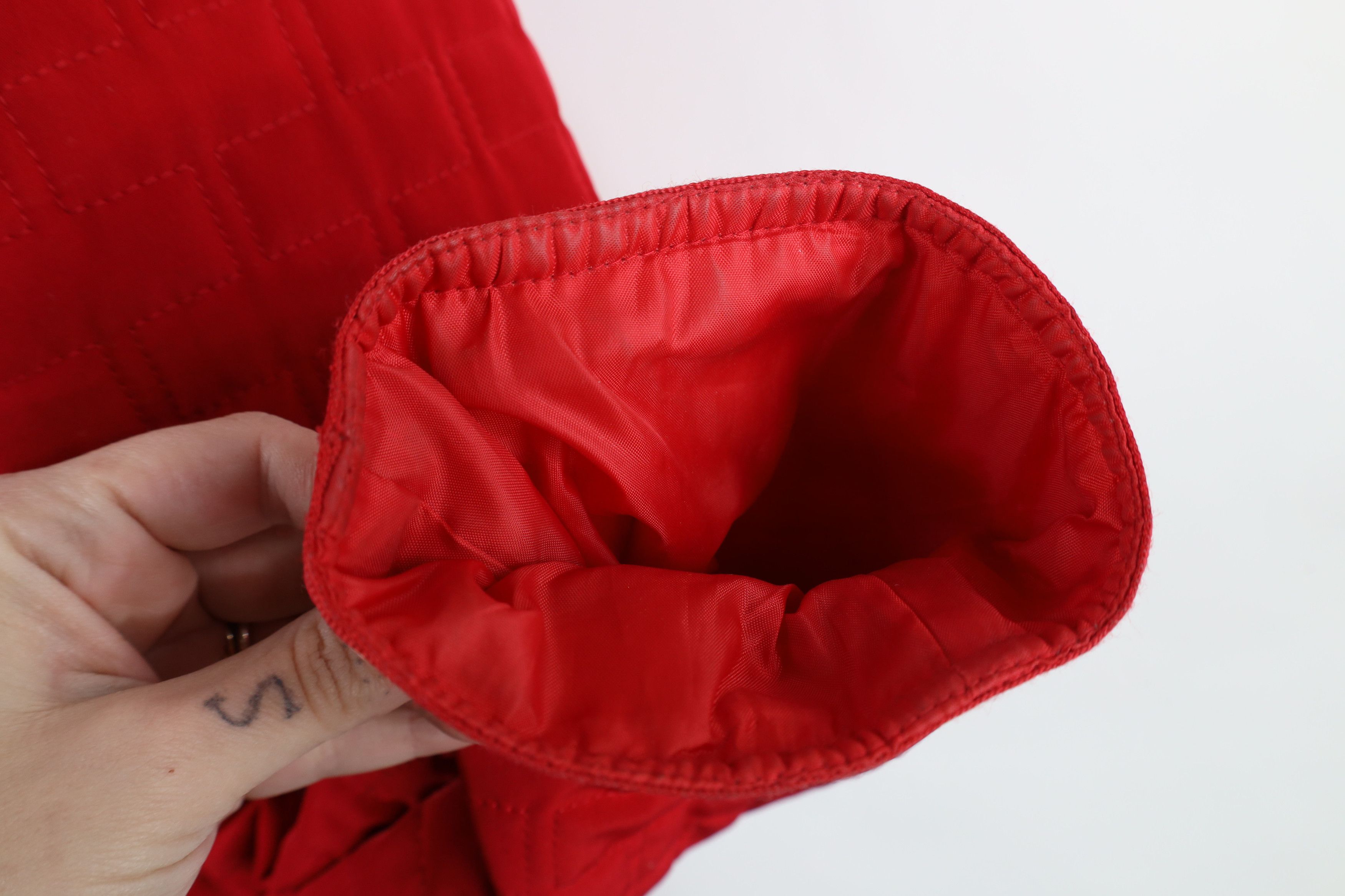 Esprit × Vintage Vintage 90s Y2K Esprit Quilted Hooded Jacket Coat Red Size L / US 10 / IT 46 - 5 Thumbnail