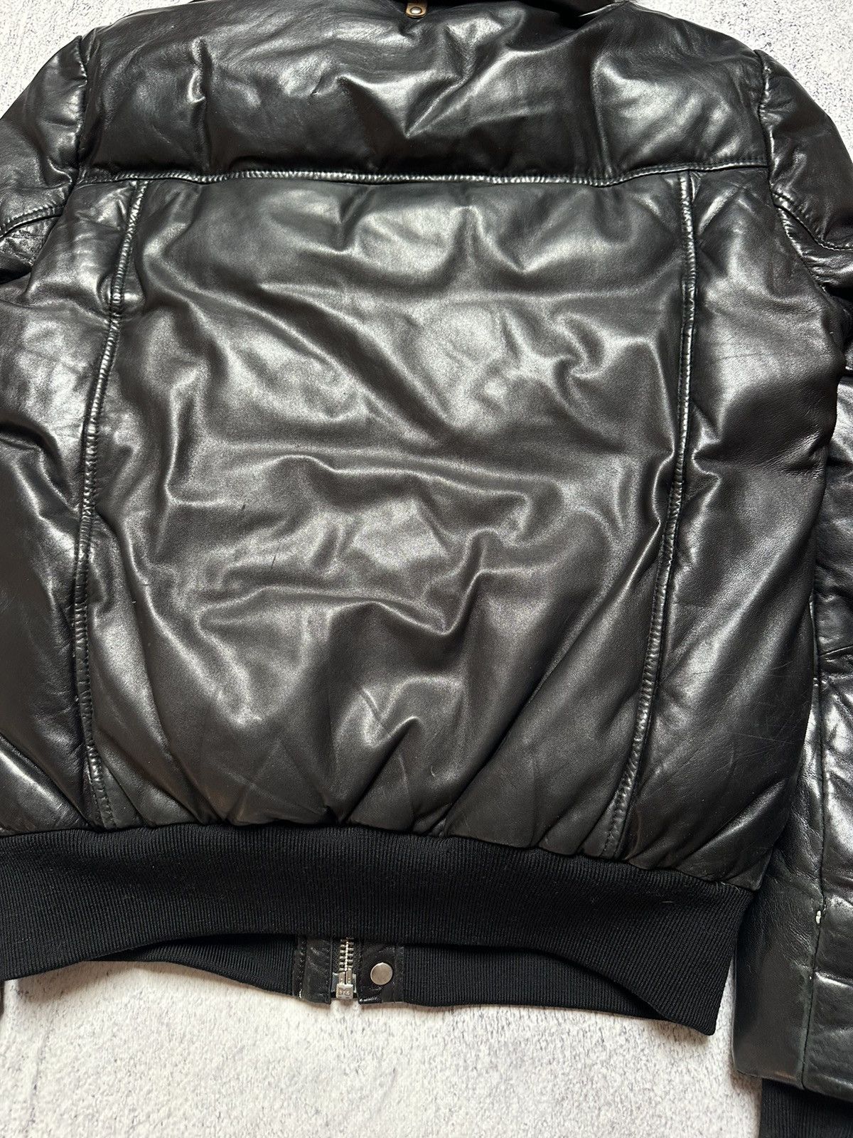 Mackage Mackage Glen Leather Bomber With Hooded Bib And Fur Trim Size US M / EU 48-50 / 2 - 19 Thumbnail