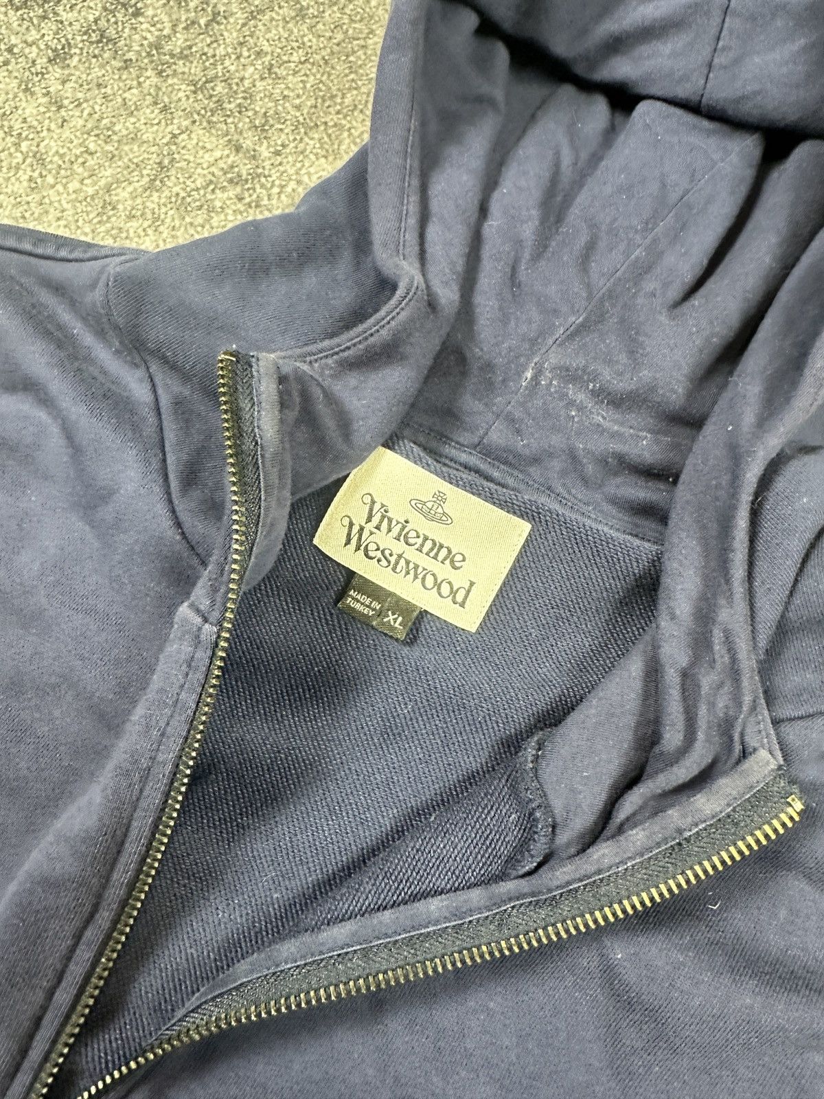 Vivienne Westwood Vivienne Westwood Logo Zip Up Hoodie Streetwear Style Opium Size US L / EU 52-54 / 3 - 8 Thumbnail