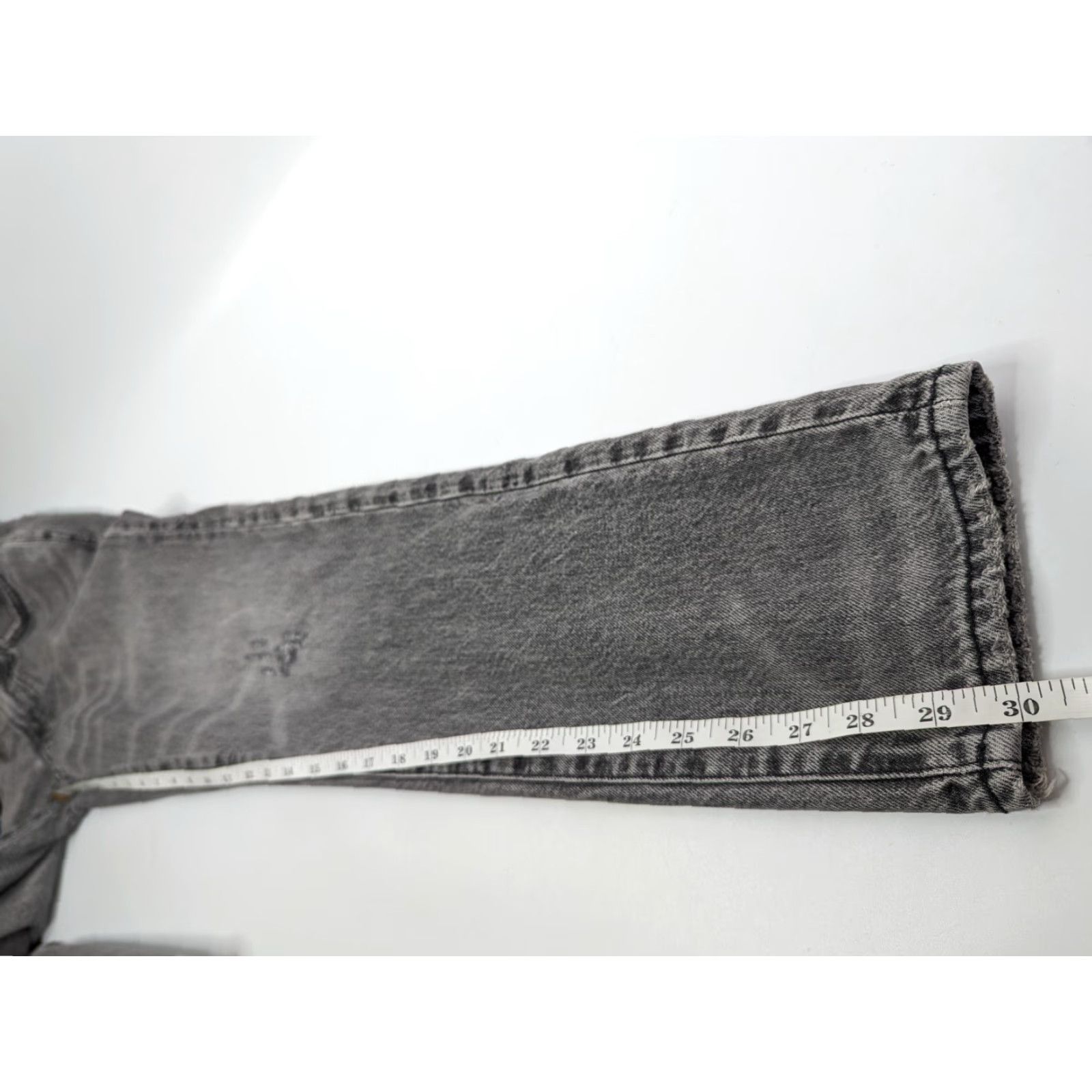 American Eagle Outfitters American Eagle Outfitters Jeans Men 29 Black Charcoal Wash Denim 5-Pocket Tapered Inseam 30 in Button Zip Regular Size Type Mens Size US 29 - 7 Thumbnail