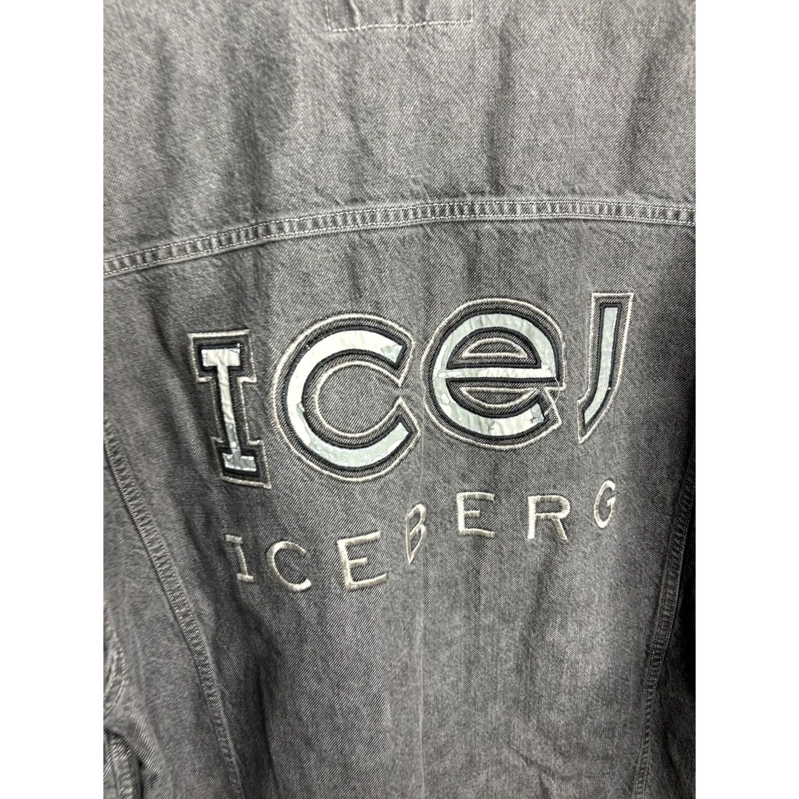 Vintage VINTAGE Iceberg Jacket Mens XL Denim Embroidered Italy 90s Size US L / EU 52-54 / 3 - 6 Thumbnail