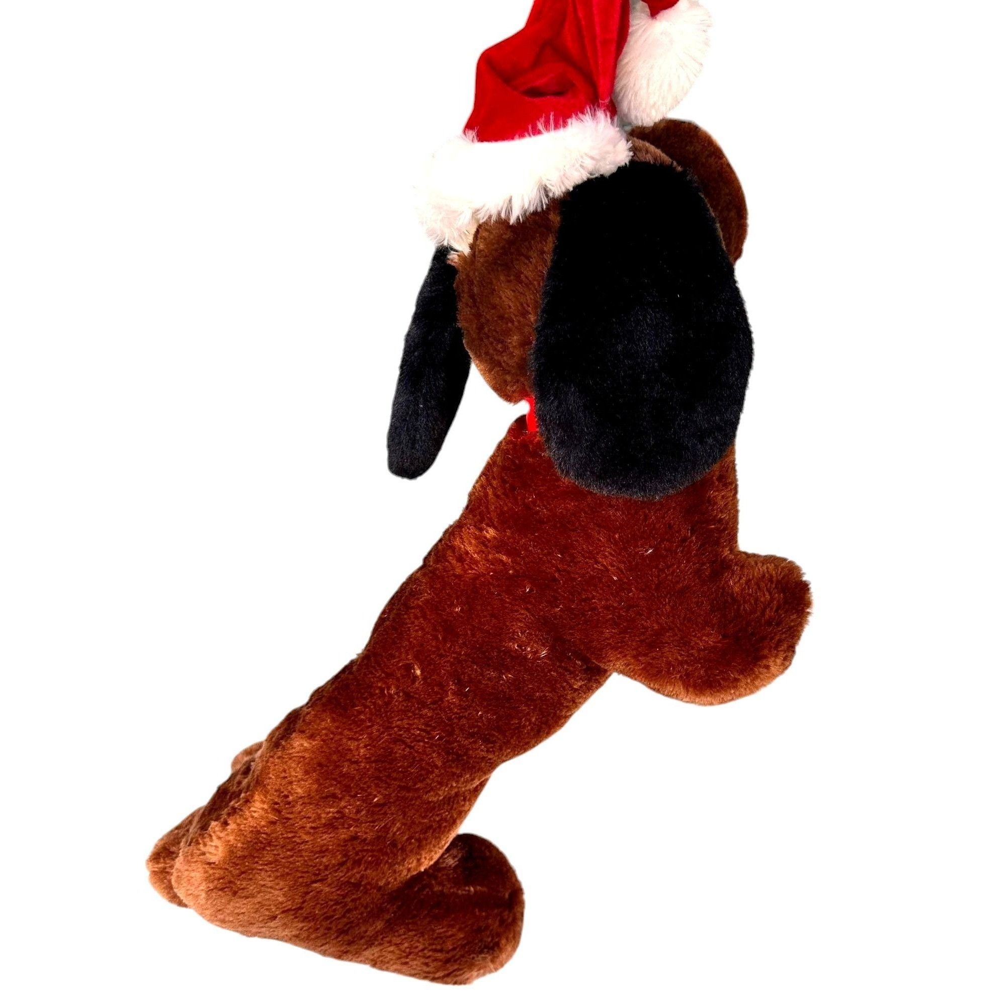 Designer × Vintage VTG Dan Dee Collectors Choice Dachshund Christmas Plush Sant Size ONE SIZE - 11 Thumbnail